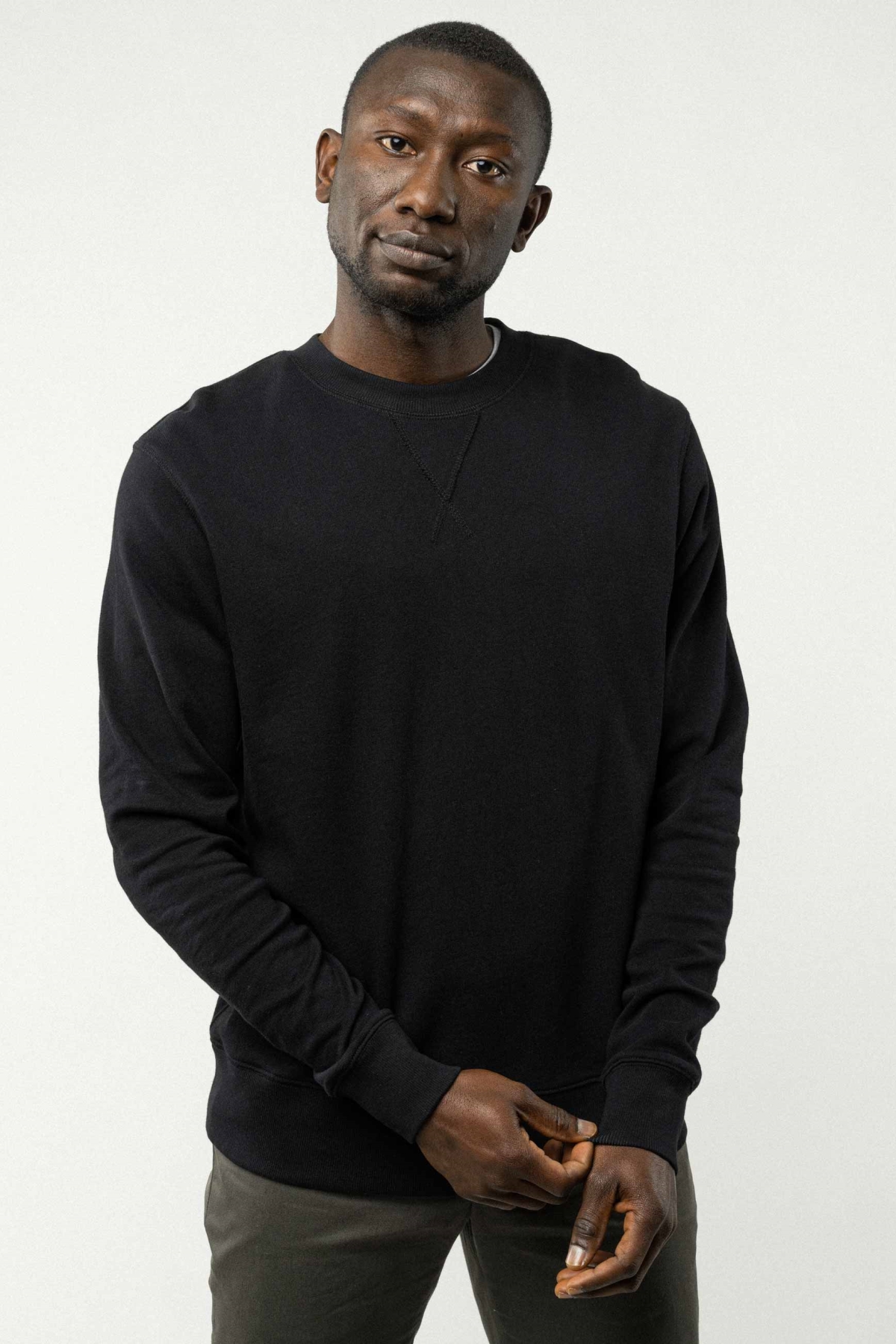 Image of MELA mannen vegan Sweatshirt Adil Zwart