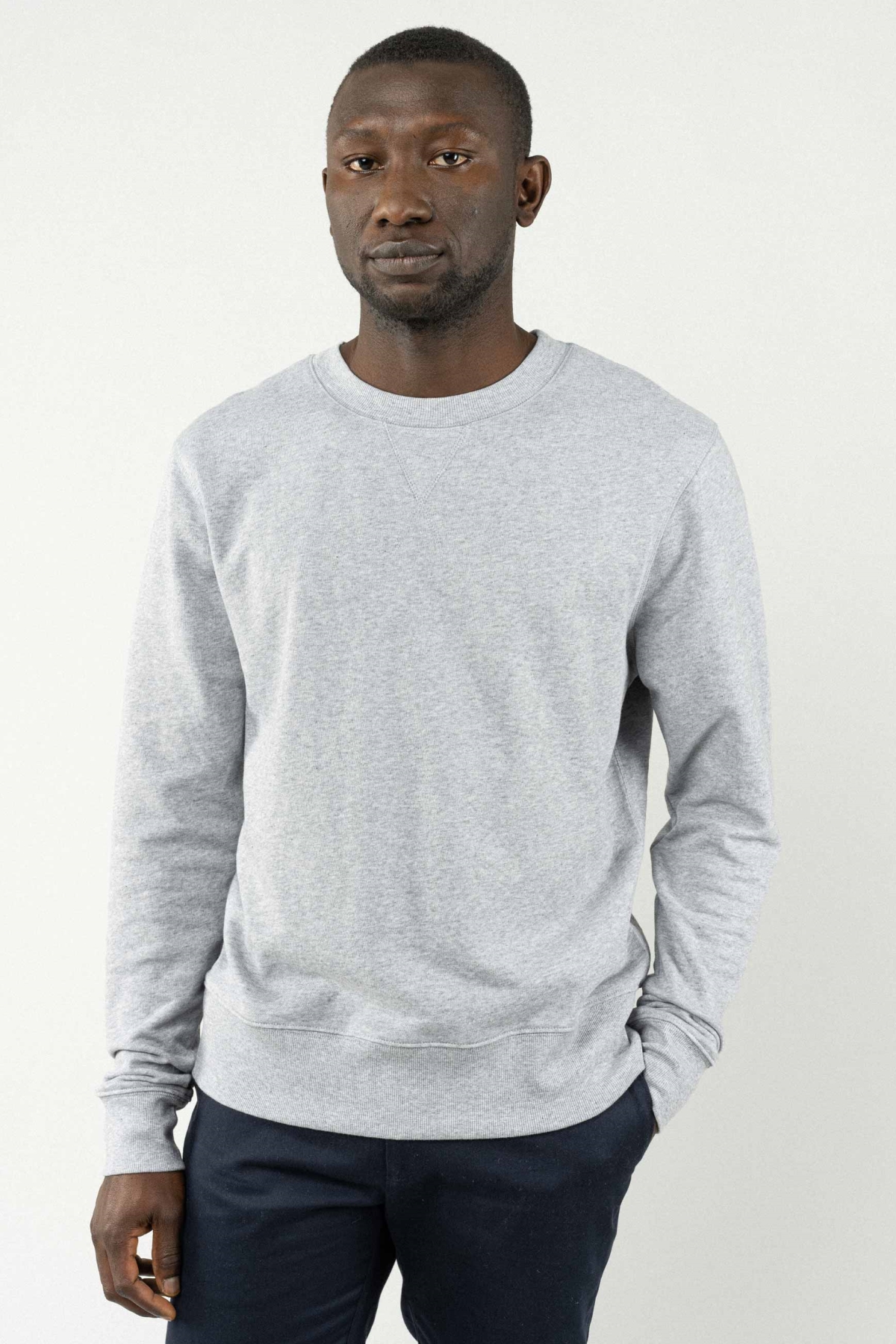 Image of MELA mannen vegan Sweatshirt Adil Grijs