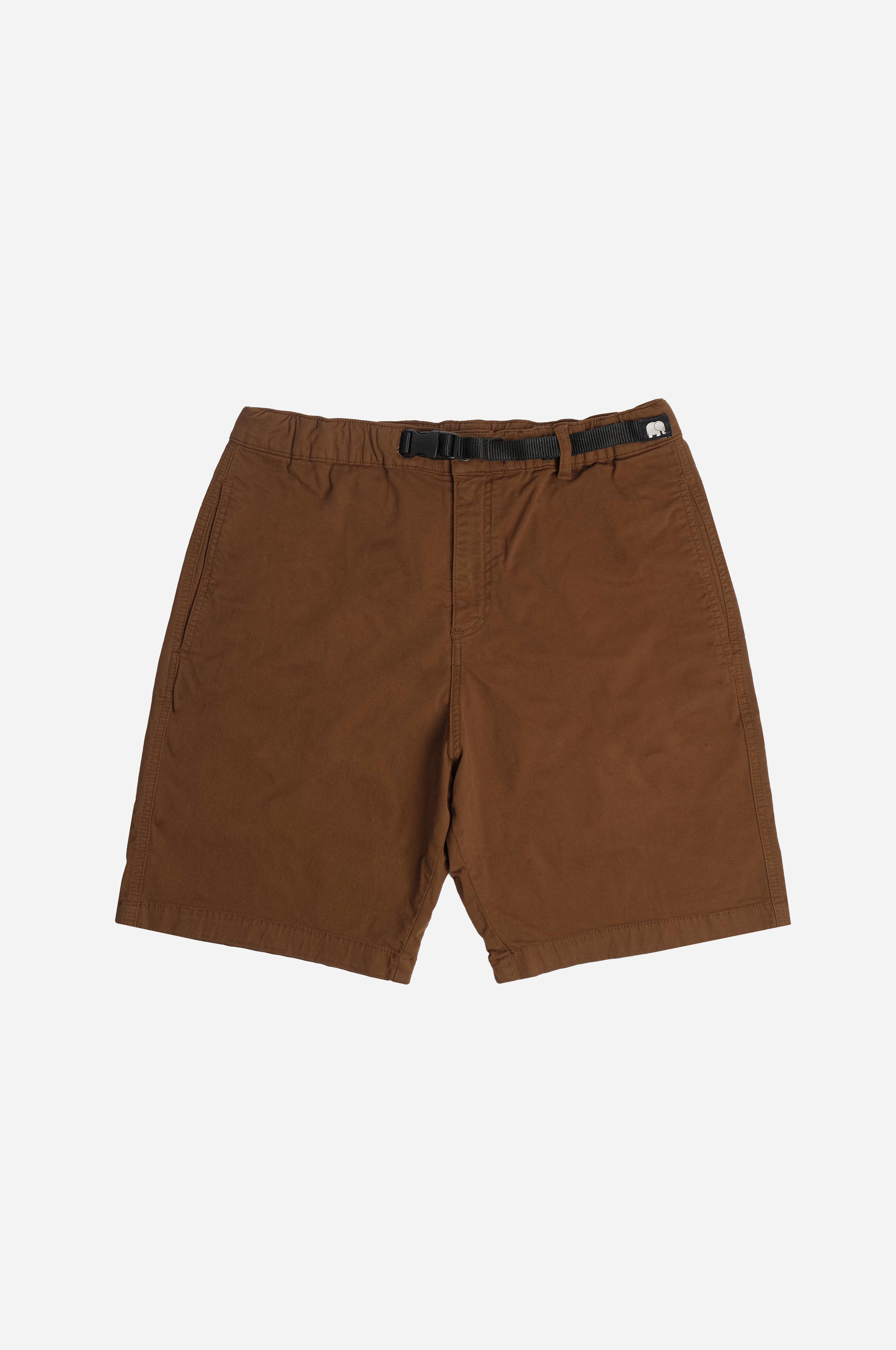 Image of Trendsplant unisex vegan Ecodye Katoenen Klimshorts Karamel