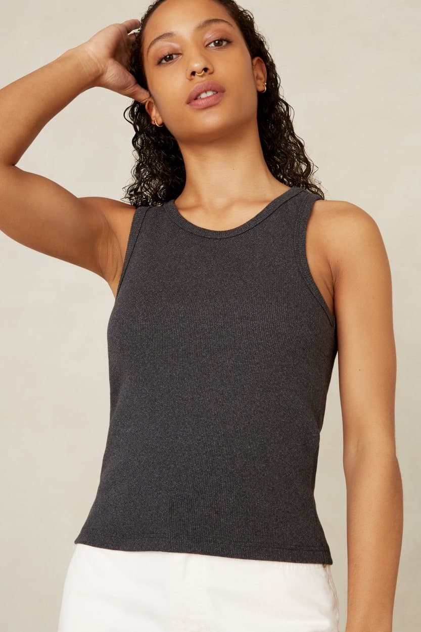 Kings of Indigo womens vegan Top Ketevan Grey