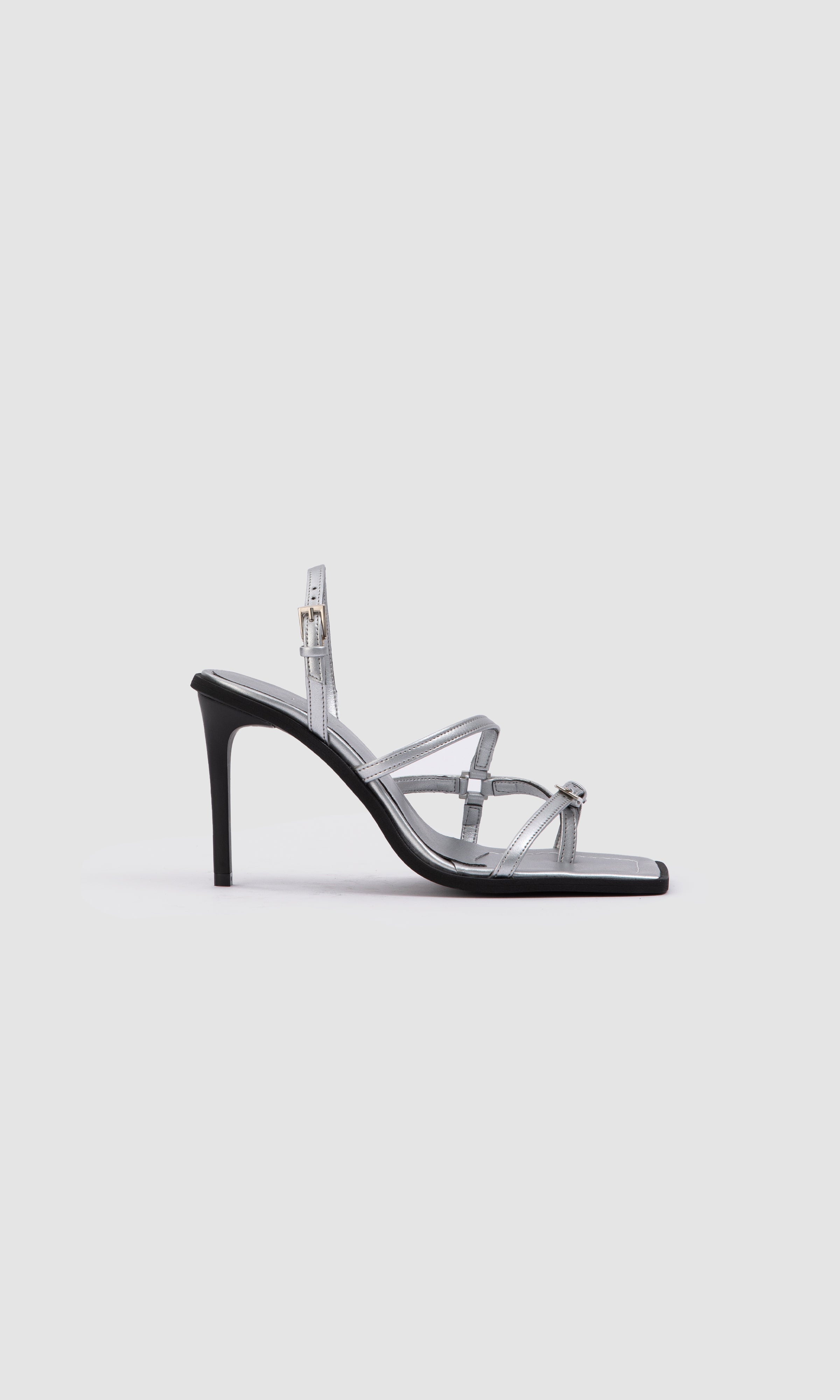 Prev Damen vegan Sandaletten Mit Absatz Vicki Metal