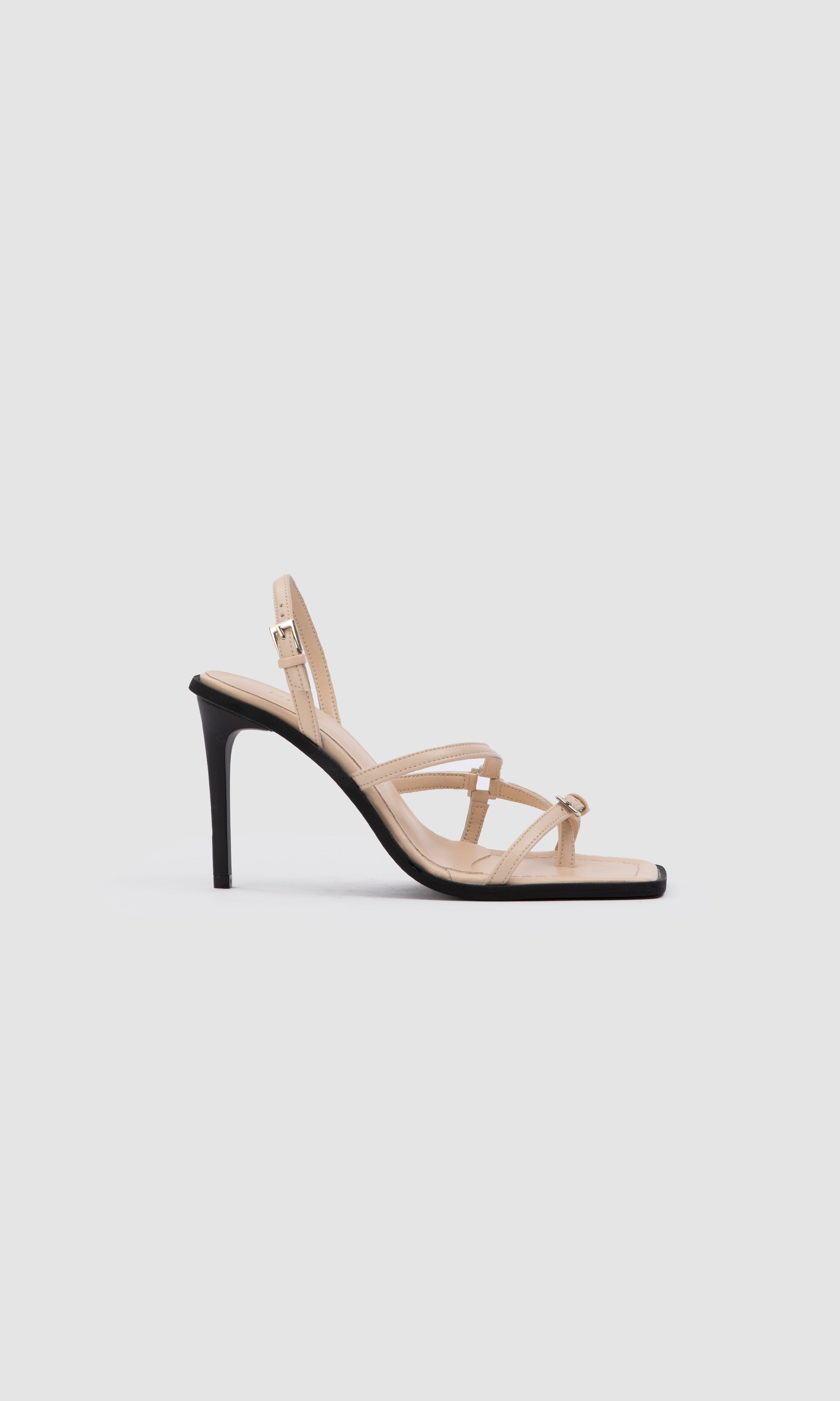 Image of Prev dames vegan Sandalen Met Hak Vicki Louvre Crème