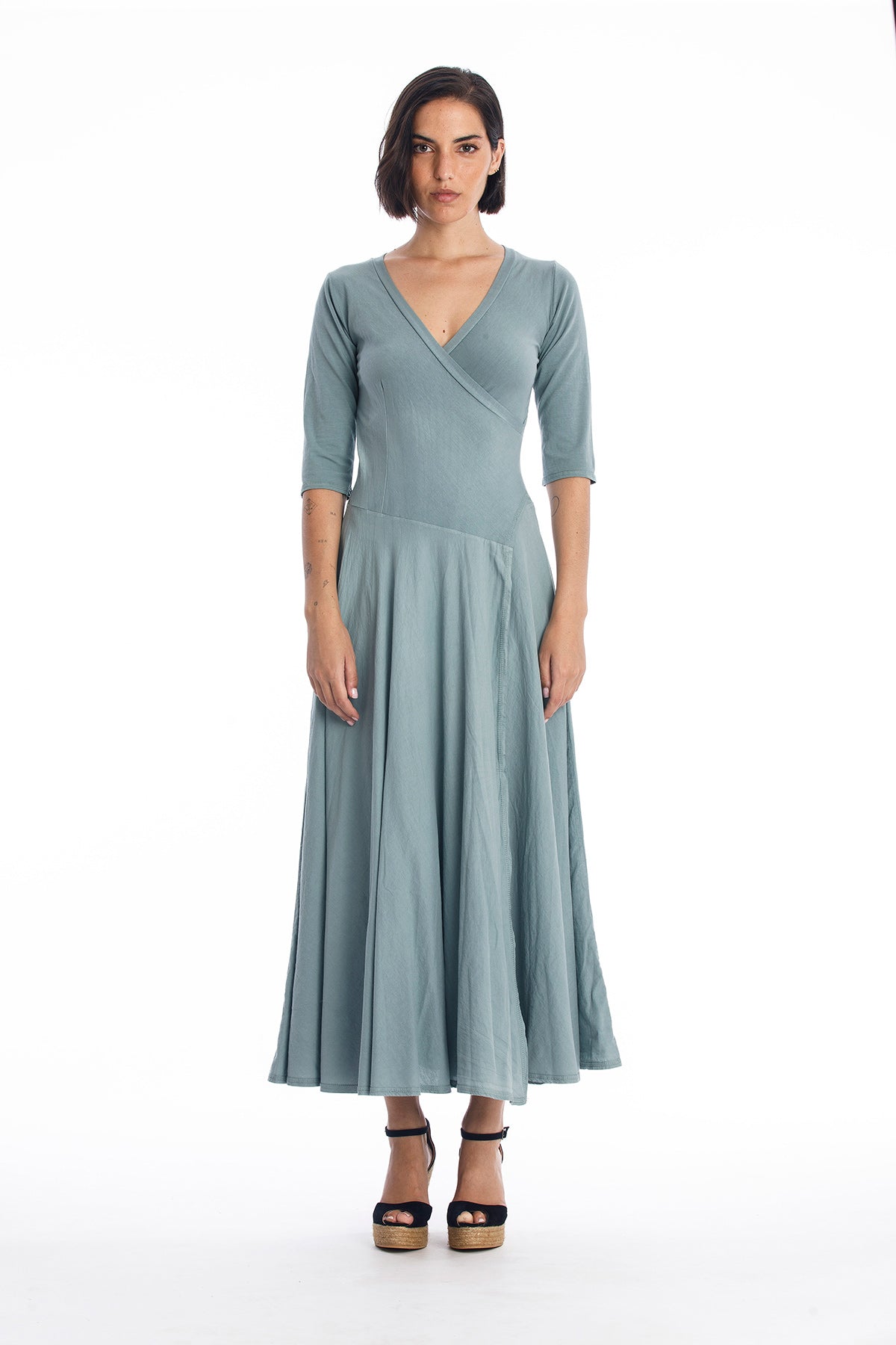 RAVENS VIEW IBIZA Damen vegan Veronika Kleid Chinois GrÃ¼n