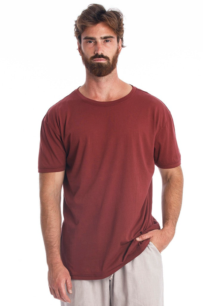 RAVENS VIEW IBIZA Herren vegan T-Shirt King Xl Dunkel Granat