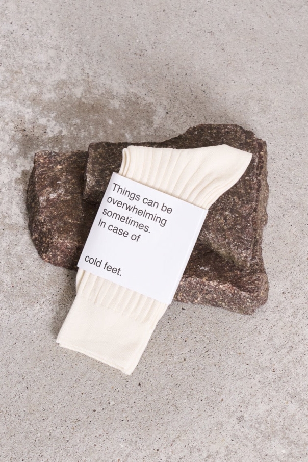 JAN 'N JUNE womens vegan Socks Offwhite