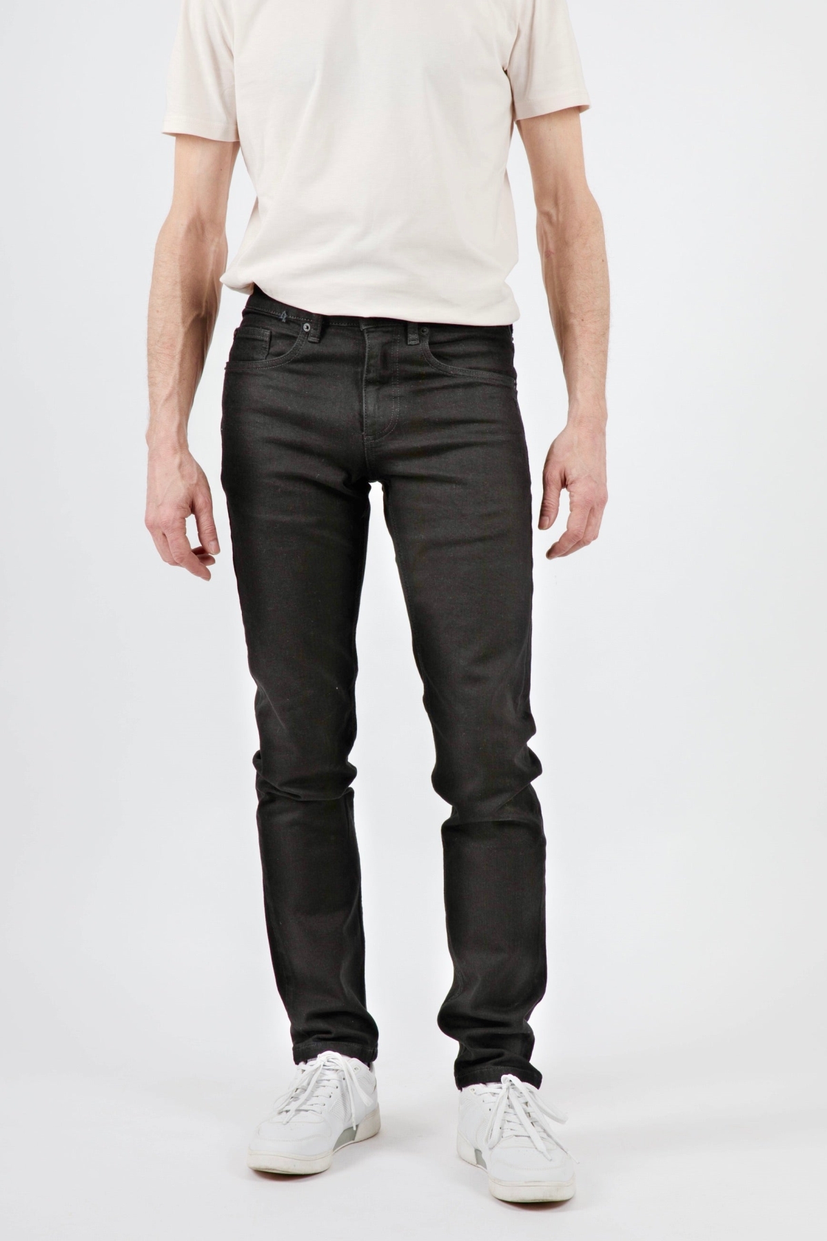 TORLAND Herren vegan Slim Fit Jeans Benny Schwarz