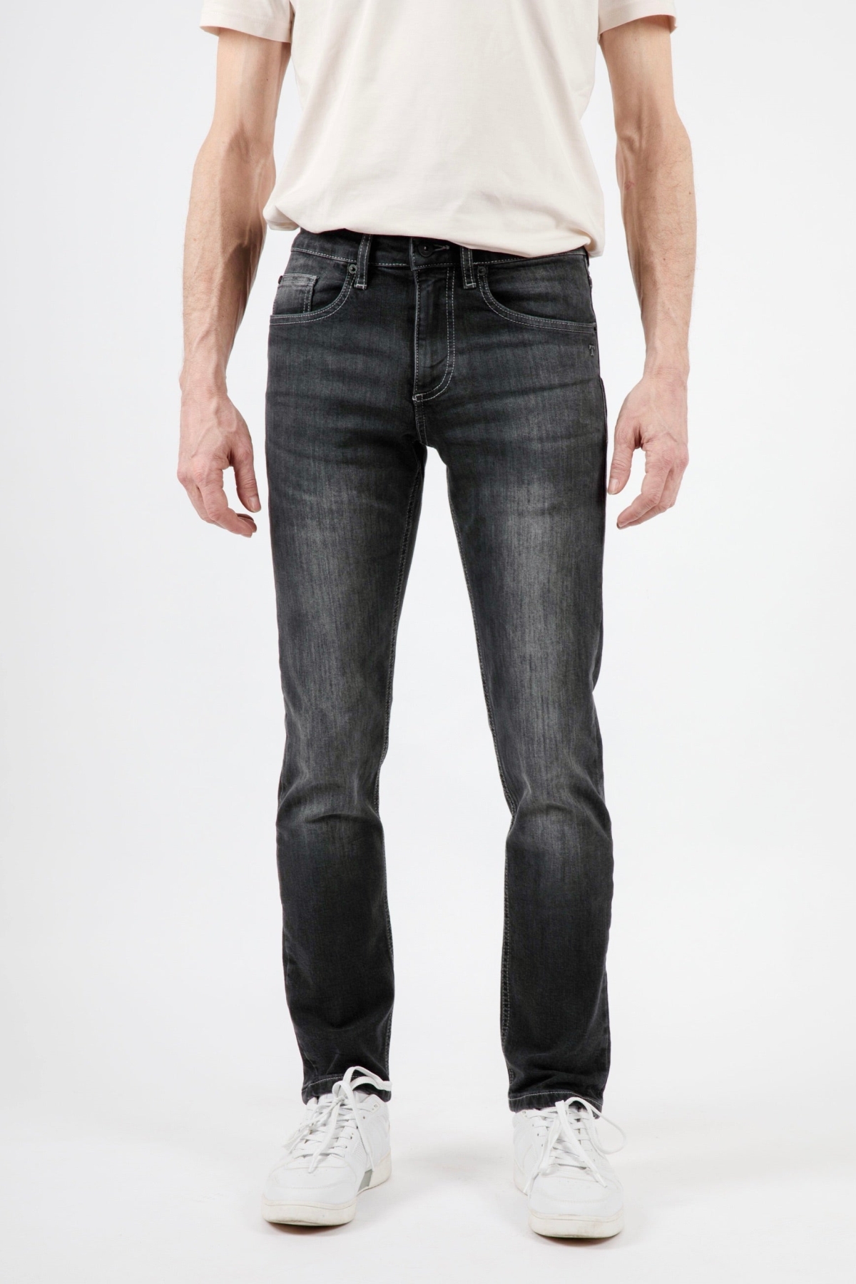 TORLAND Herren vegan Slim Fit Jeans Benny Grau