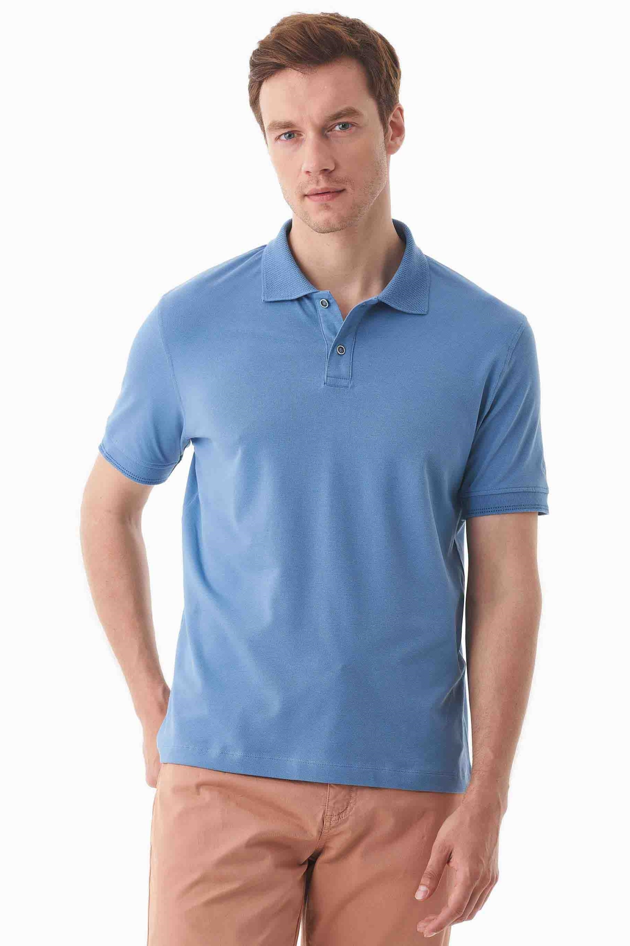 ORGANICATION Herren vegan Polohemd Coronet Blau