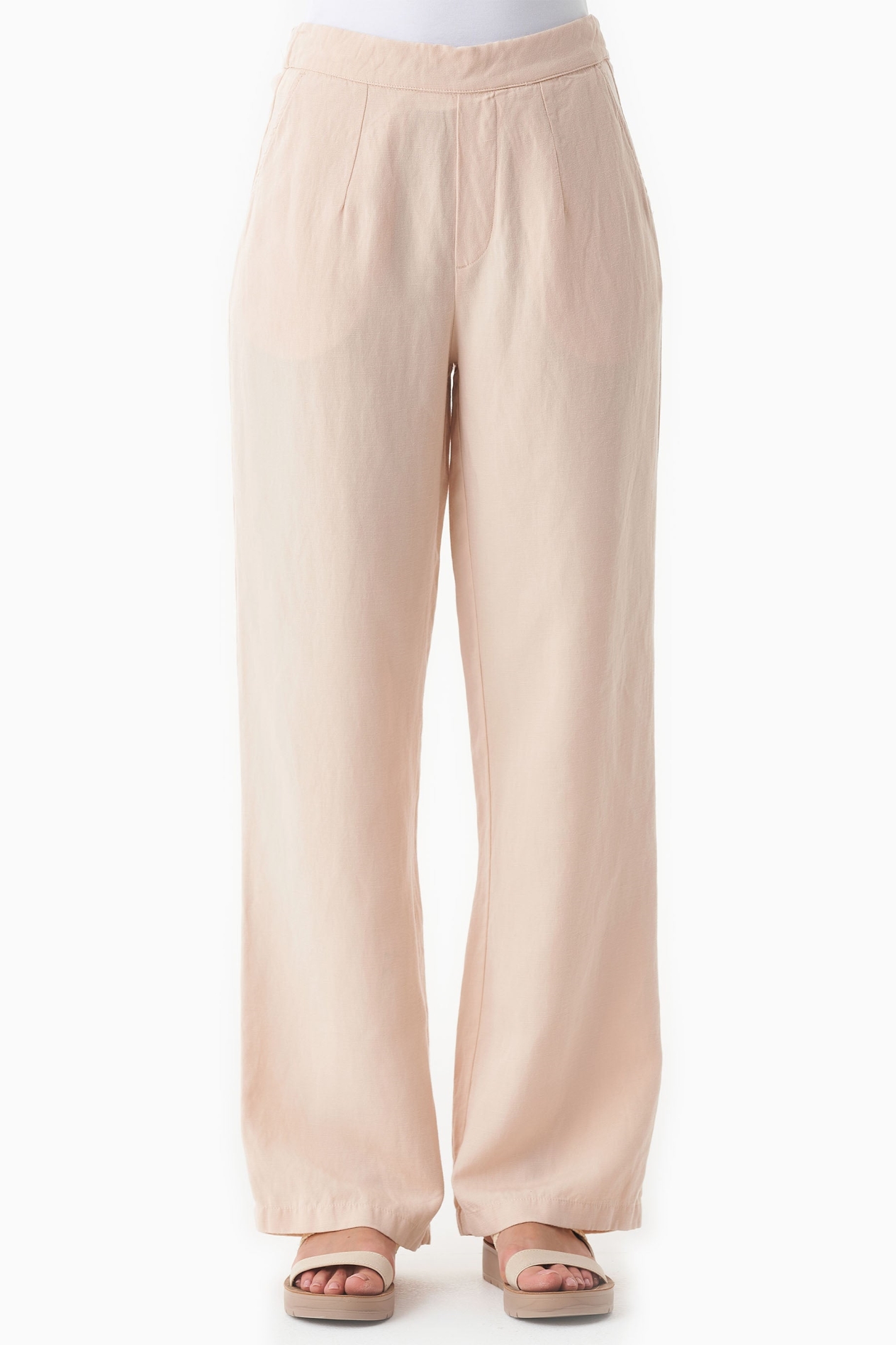 Image of ORGANICATION dames vegan Broek Zacht Beige
