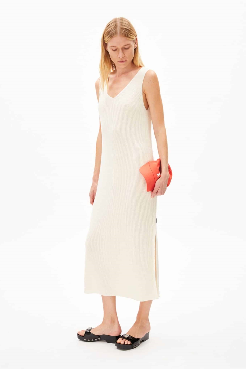 ARMEDANGELS Damen vegan Kleid Caroliniaa Lino White