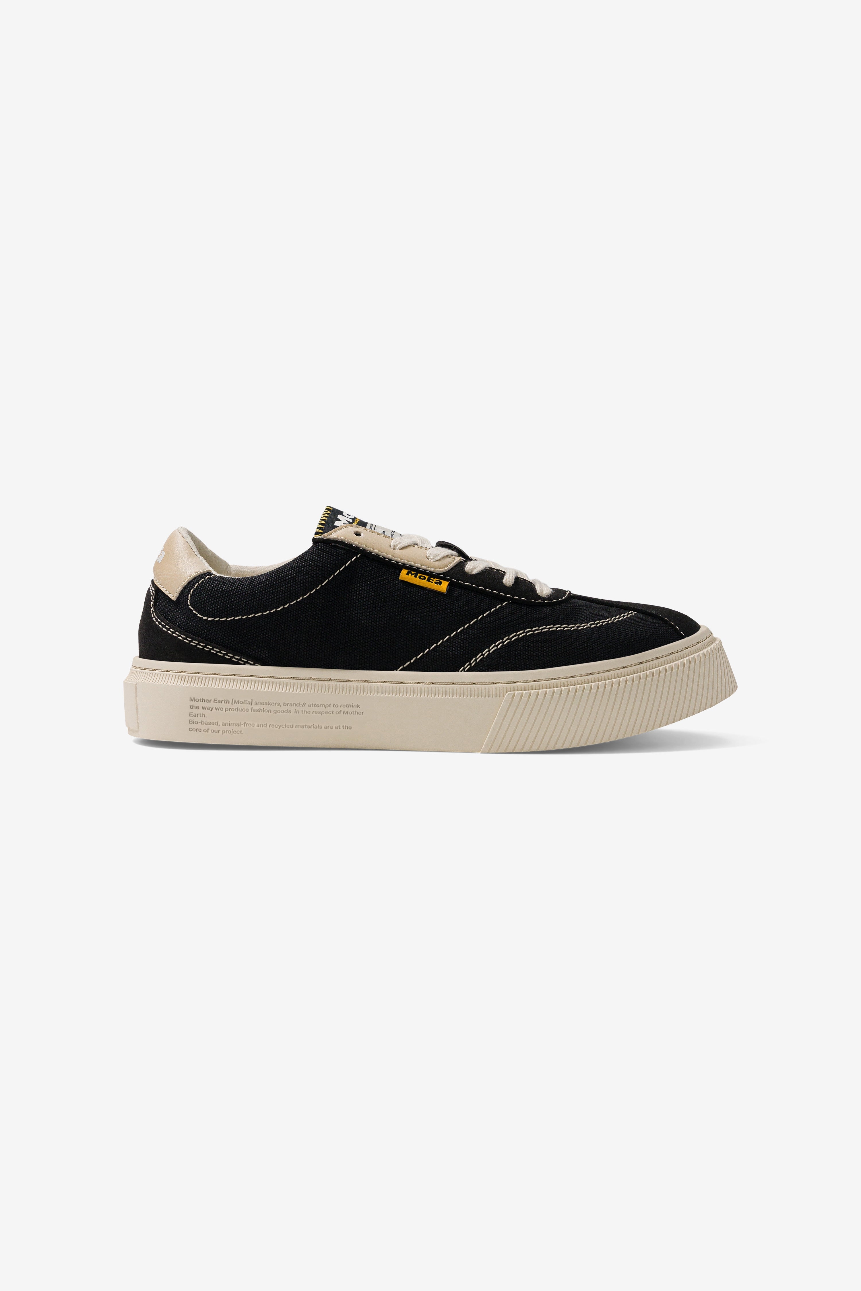 Image of MoEa mannen vegan Sneakers Gen4 Banaan Zwart & Beige