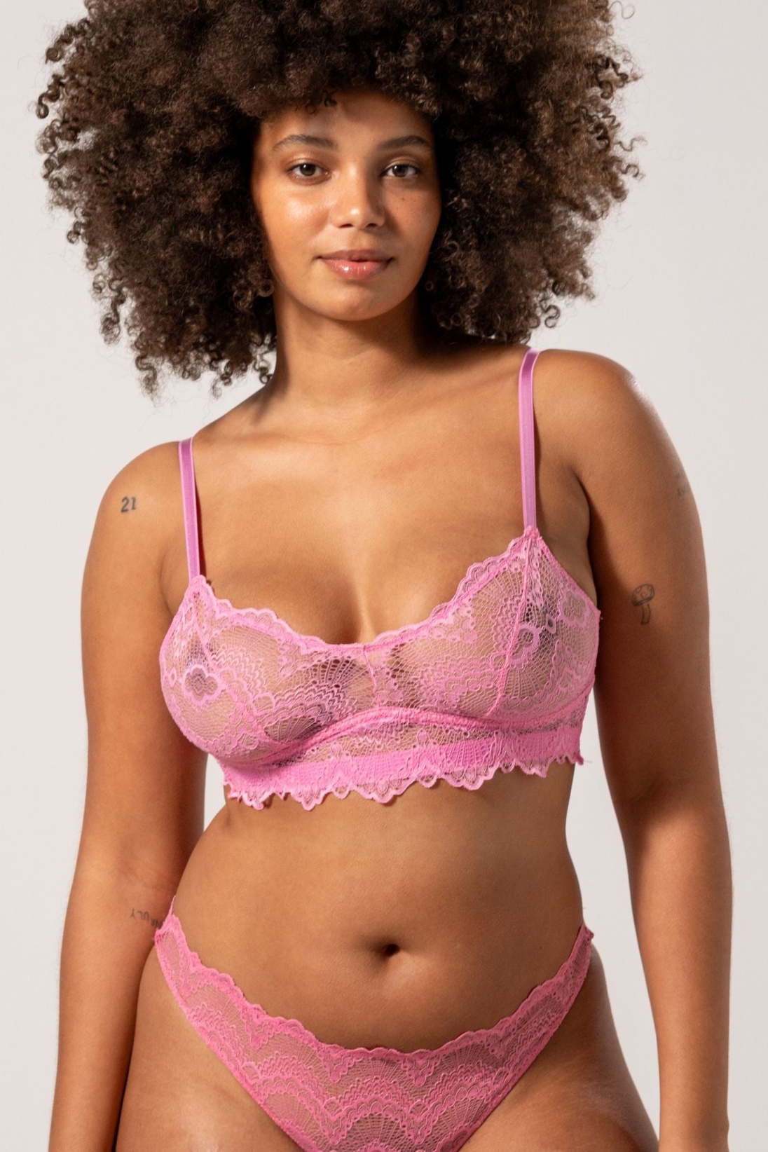 Image of Understatement dames vegan Balconette Snoep Roze