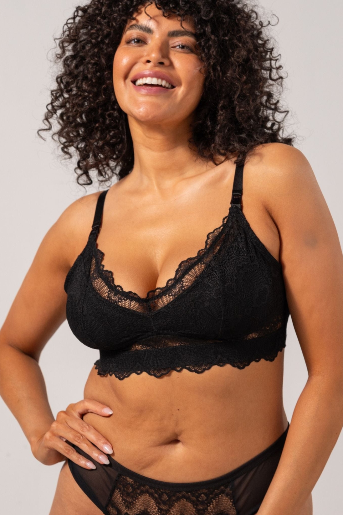 Image of Understatement dames vegan Voedingsbralette Zwart