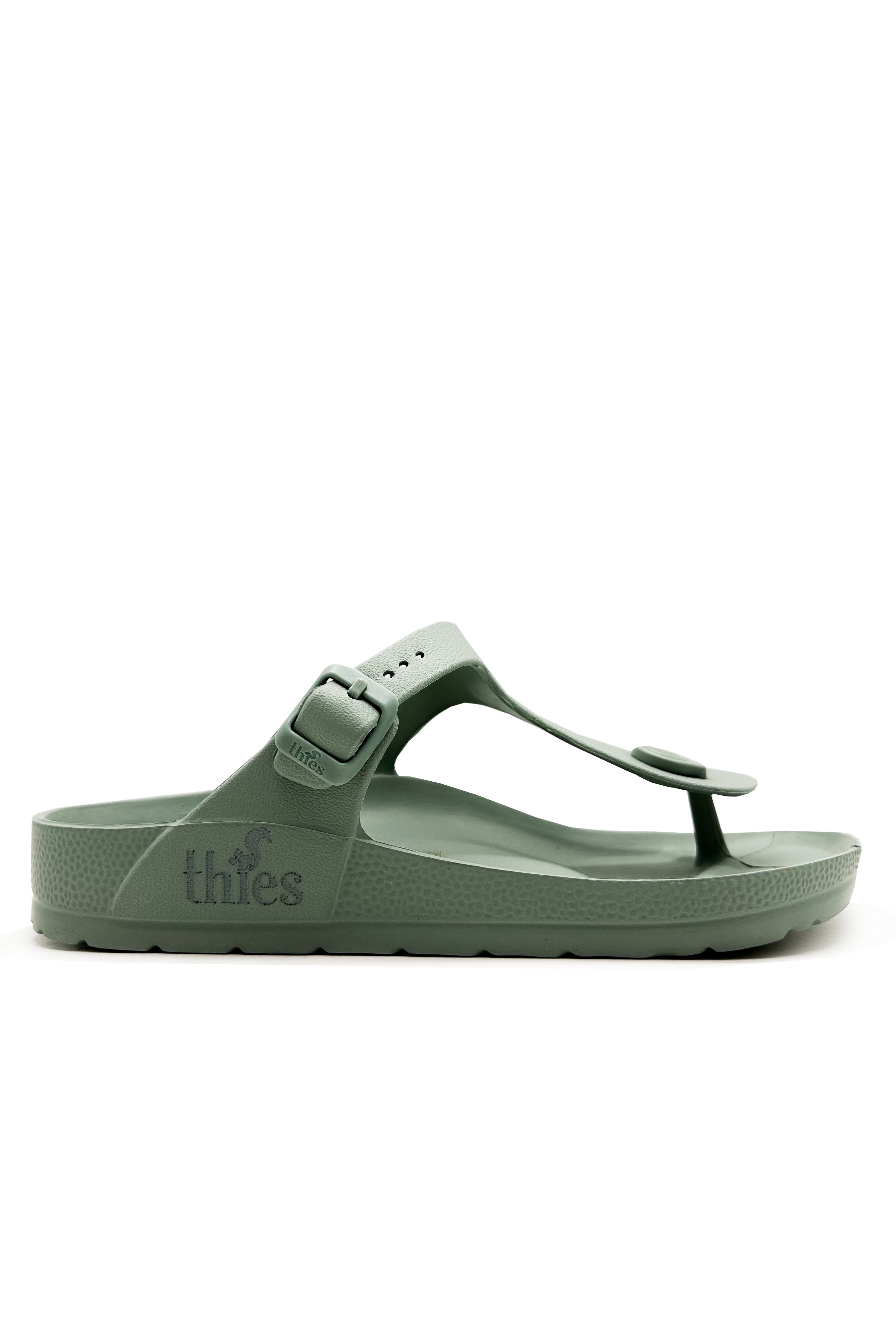 thies womens vegan Flip Flop Aloe Green