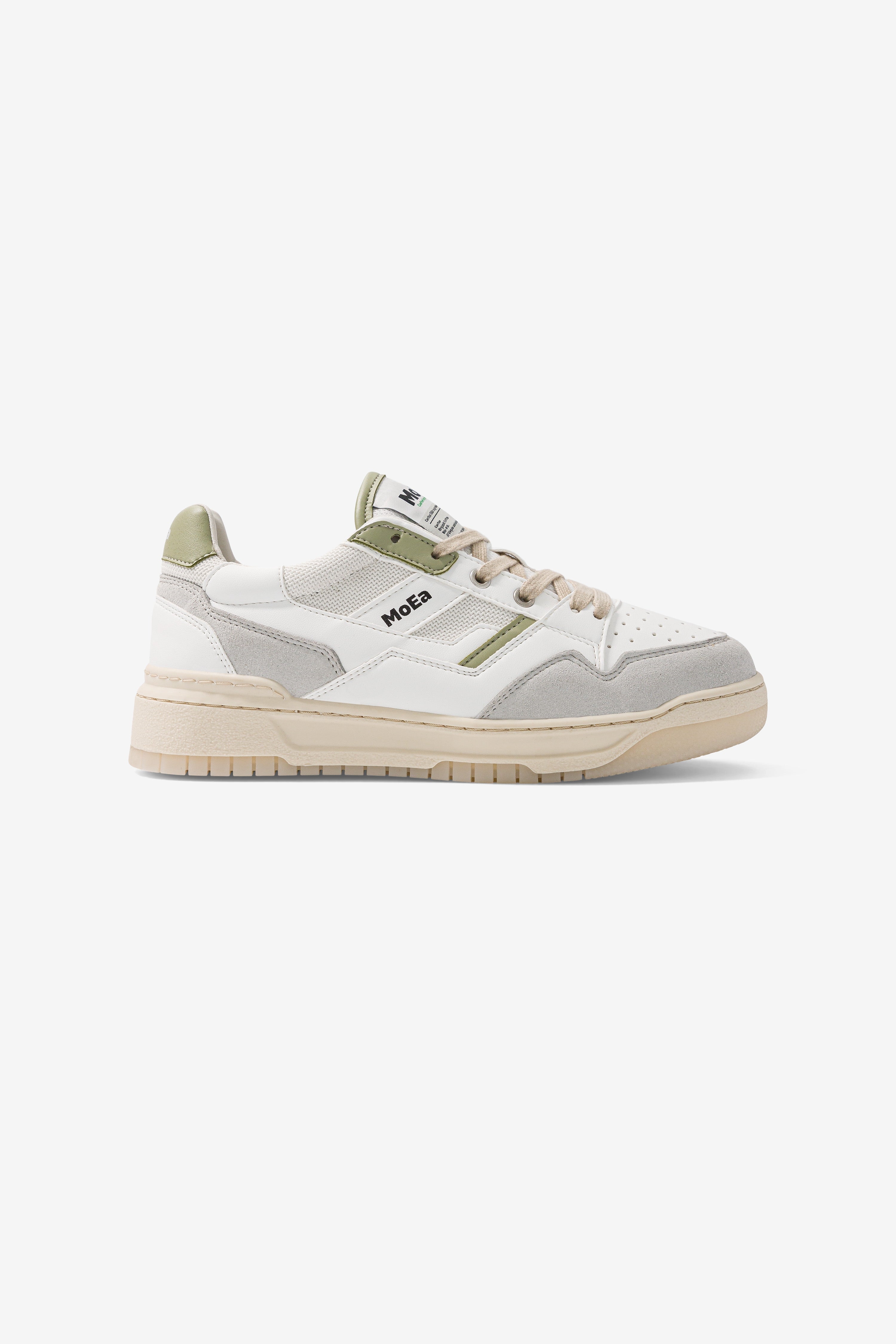 Image of MoEa mannen vegan Sneakers Gen2 Cactus Wit & AloÃ«