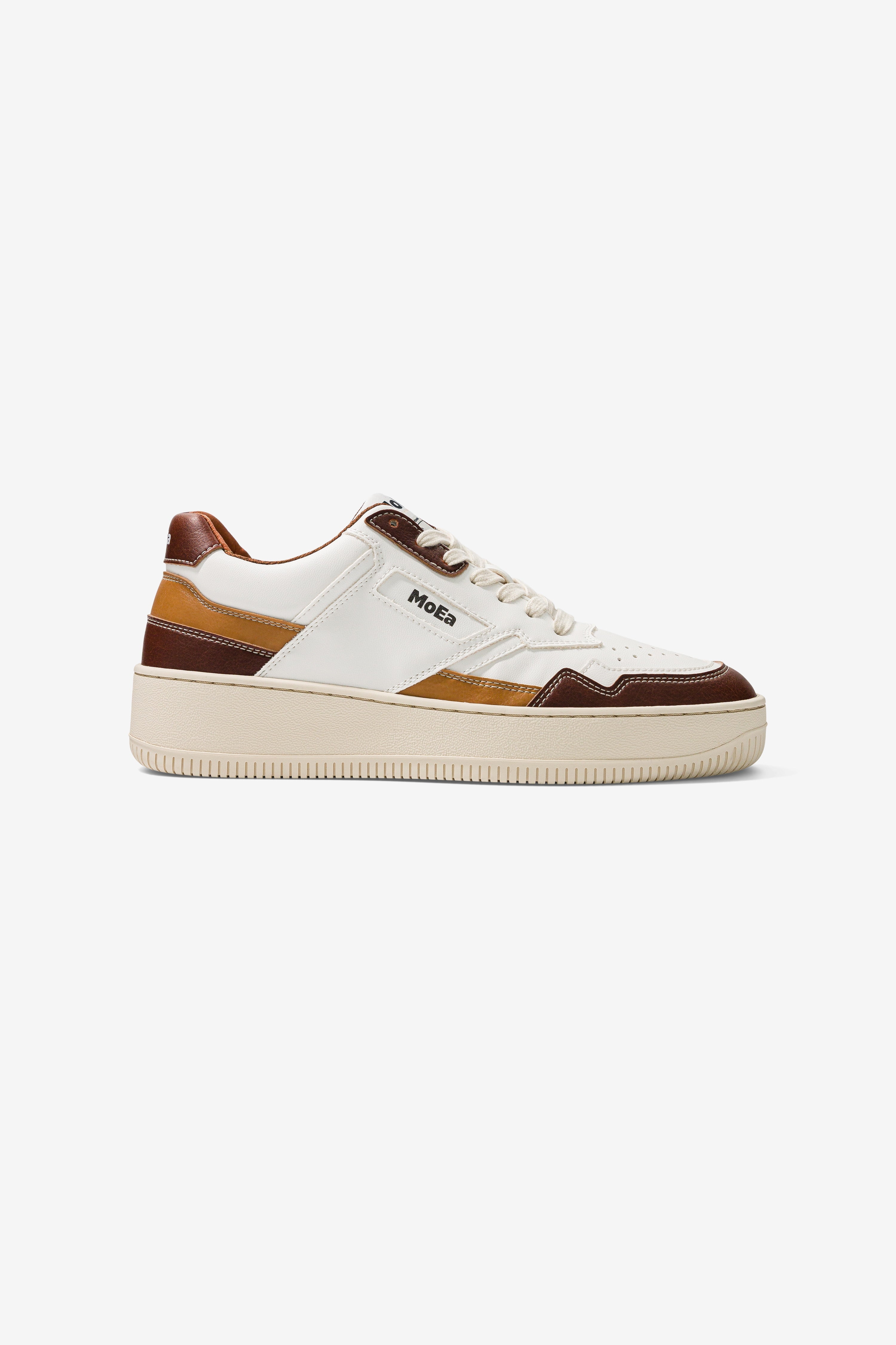 MoEa Herren vegan Sneaker Gen1 Mais Tricolor Braun
