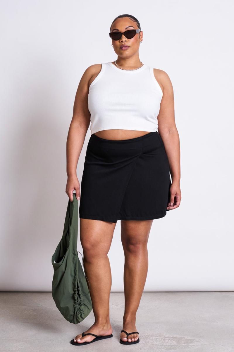 JAN 'N JUNE Damen vegan Rock Mini Filia Schwarz