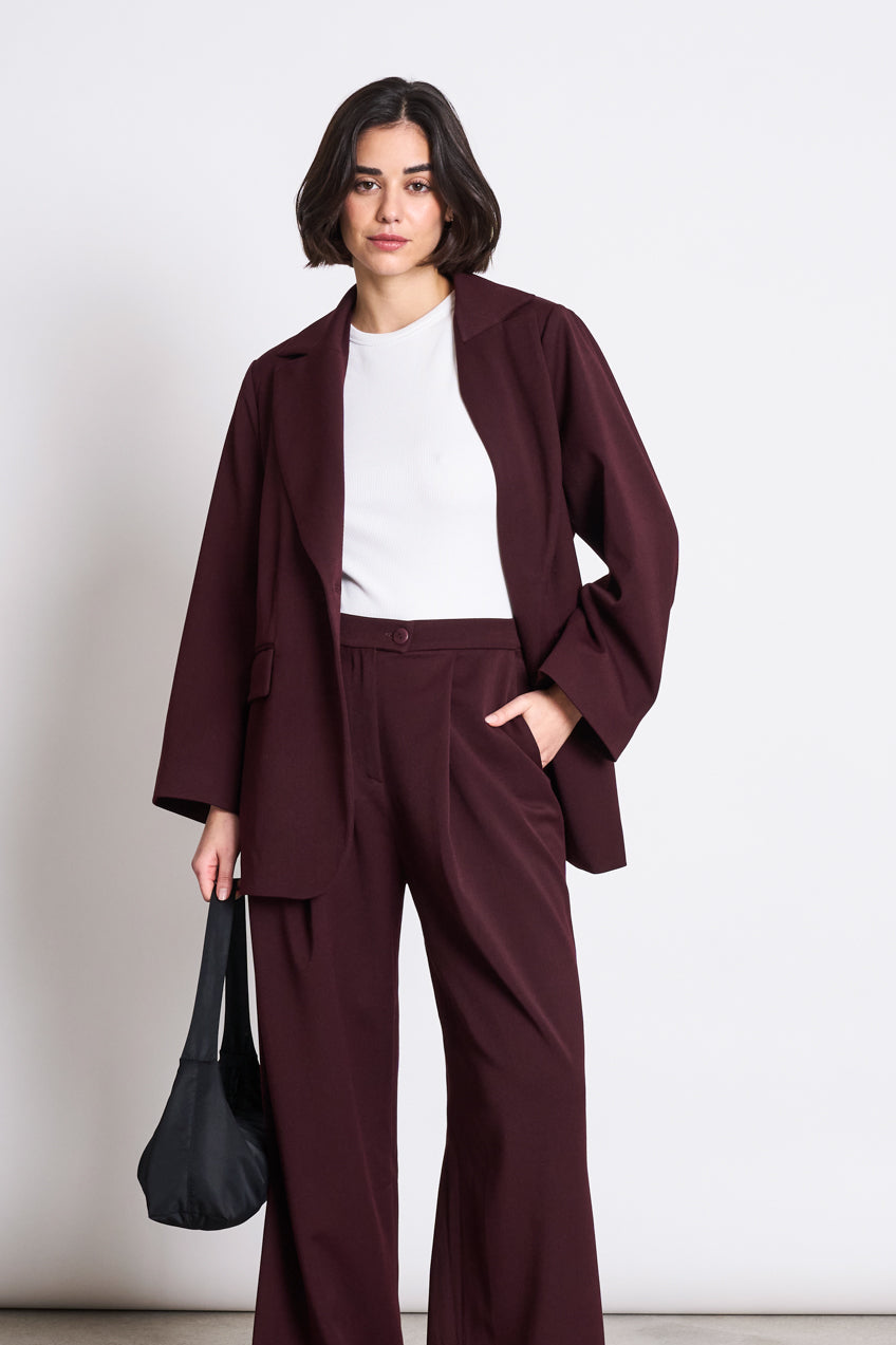 Image of JAN 'N JUNE dames vegan Blazer Durance Intense Roest