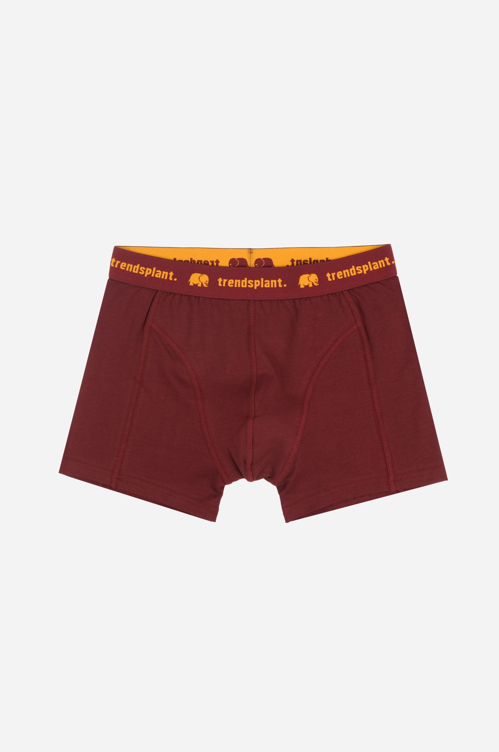 Trendsplant men vegan Boxer Briefs Burgundy