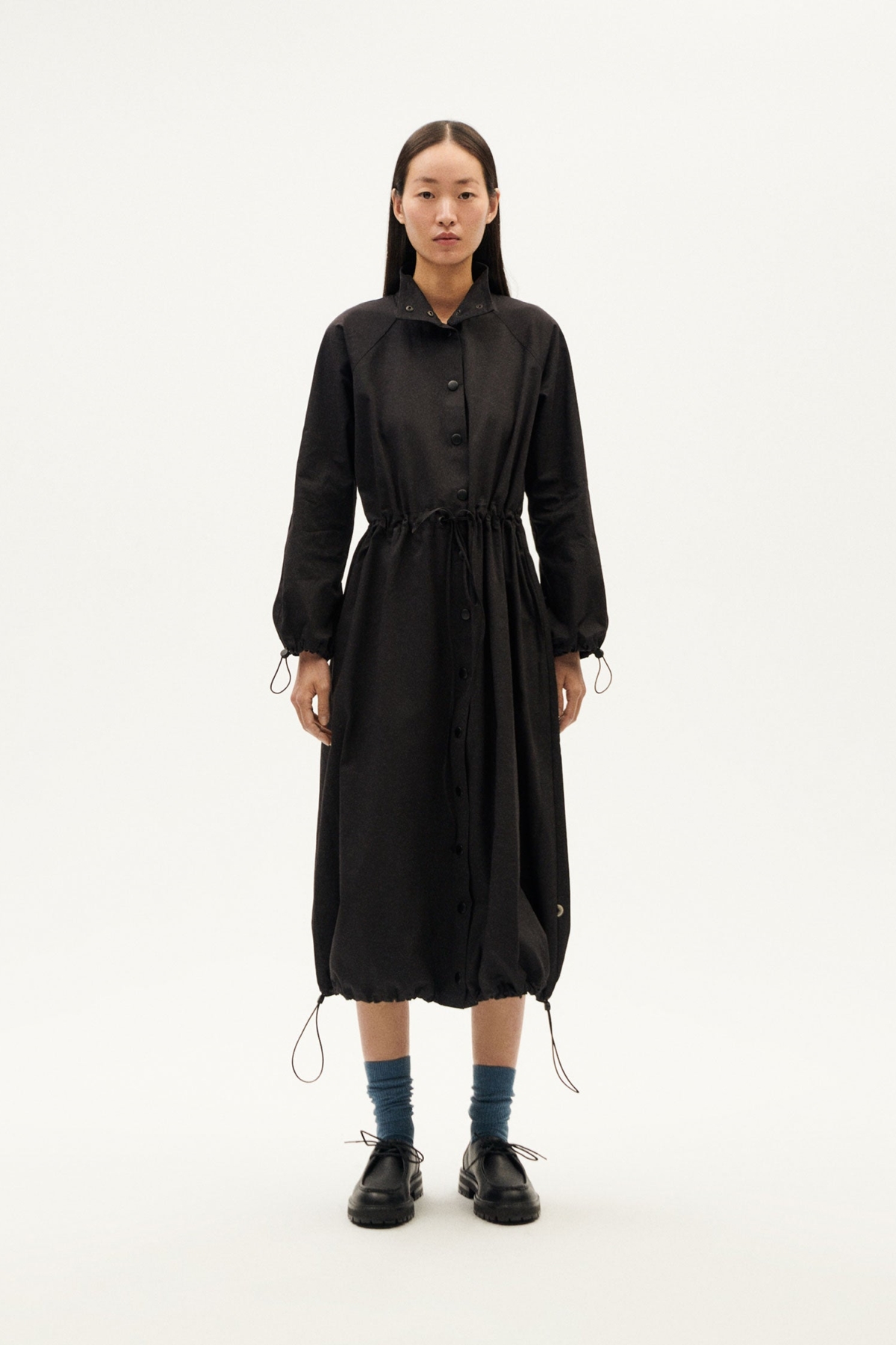 Thinking mu Damen vegan Kleid Kusama Schwarz