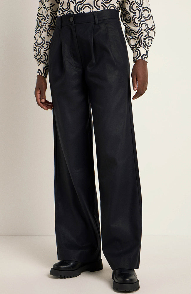 LANIUS Damen vegan Hose Marlene Schwarz