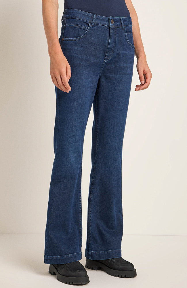 LANIUS Damen vegan Jeans Dunkelblau