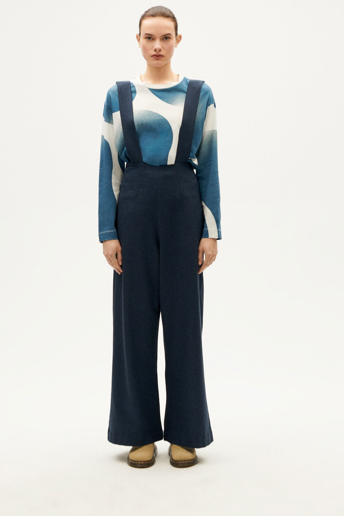 Thinking mu Damen vegan Jumpsuit Pia Dunkelblau