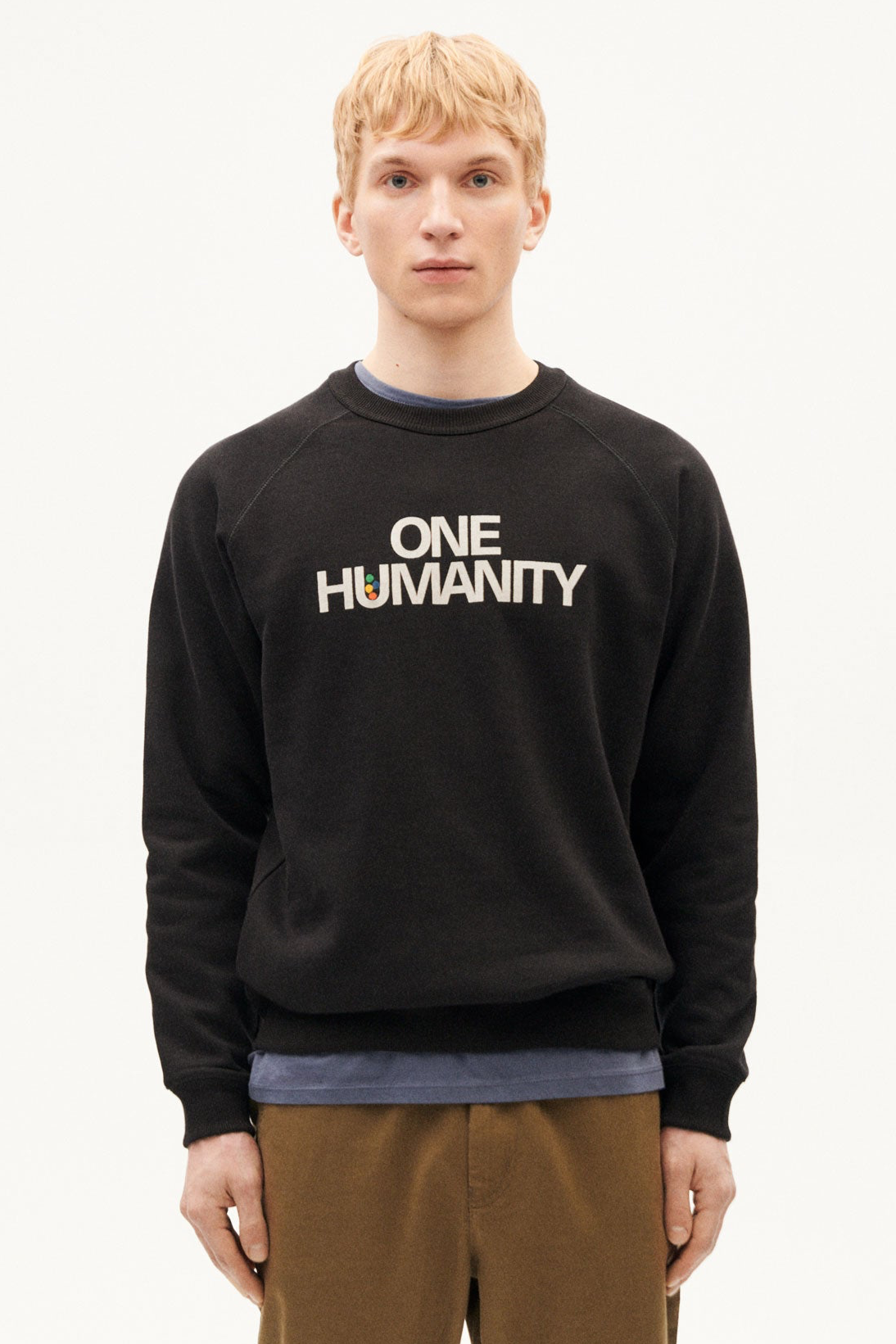 89159 - Thinking MU Herren vegan Sweatshirt One Humanity Schwarz