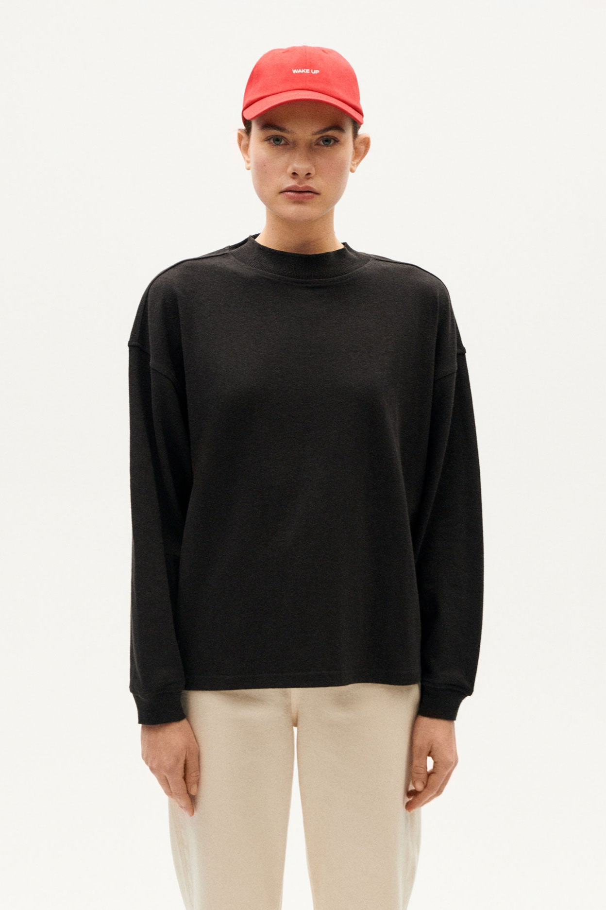Thinking mu Damen vegan T-Shirt Freire Dickes Schwarz