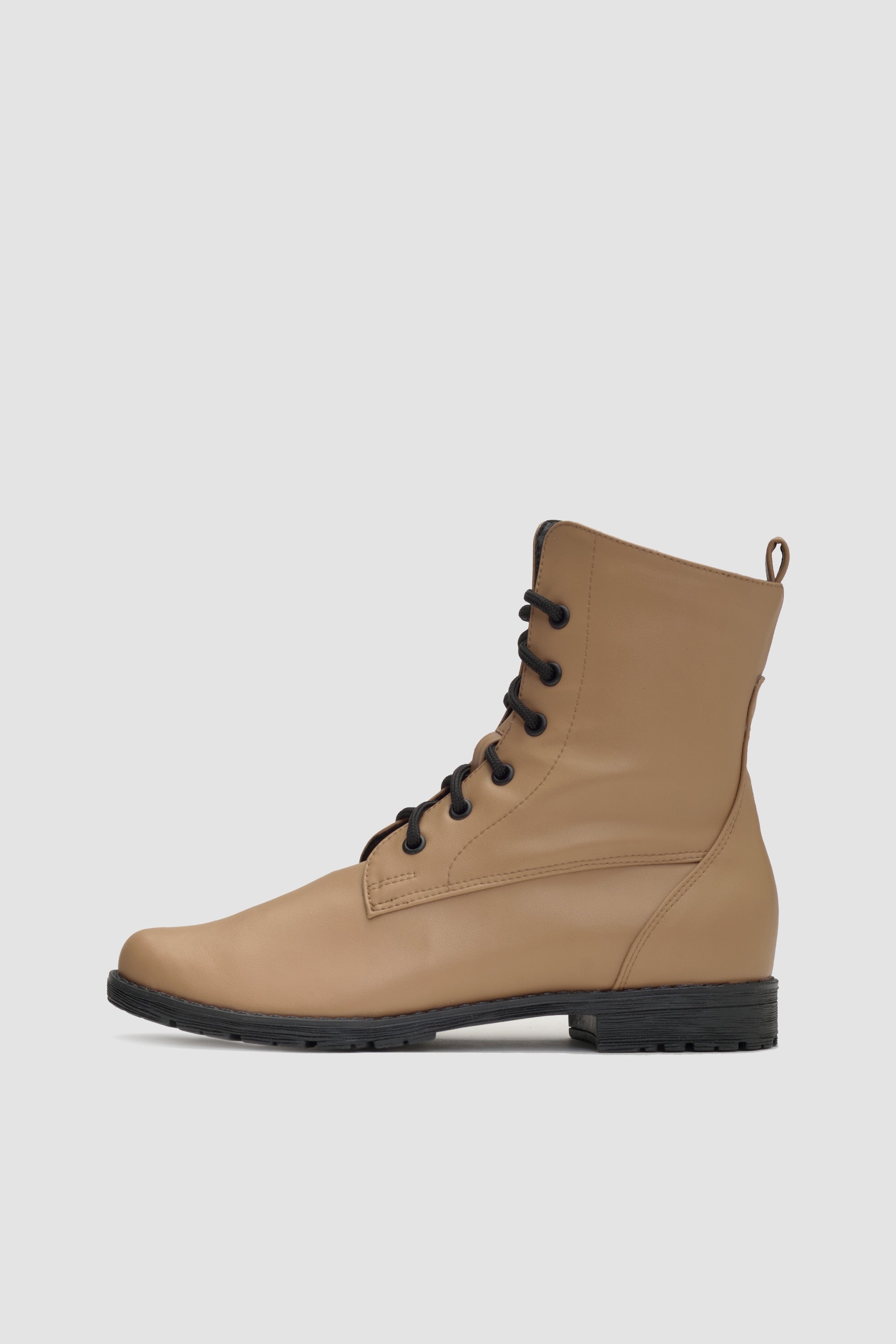 BOHEMA Damen vegan Stiefel Workers Nr. 2 Carmel Beige