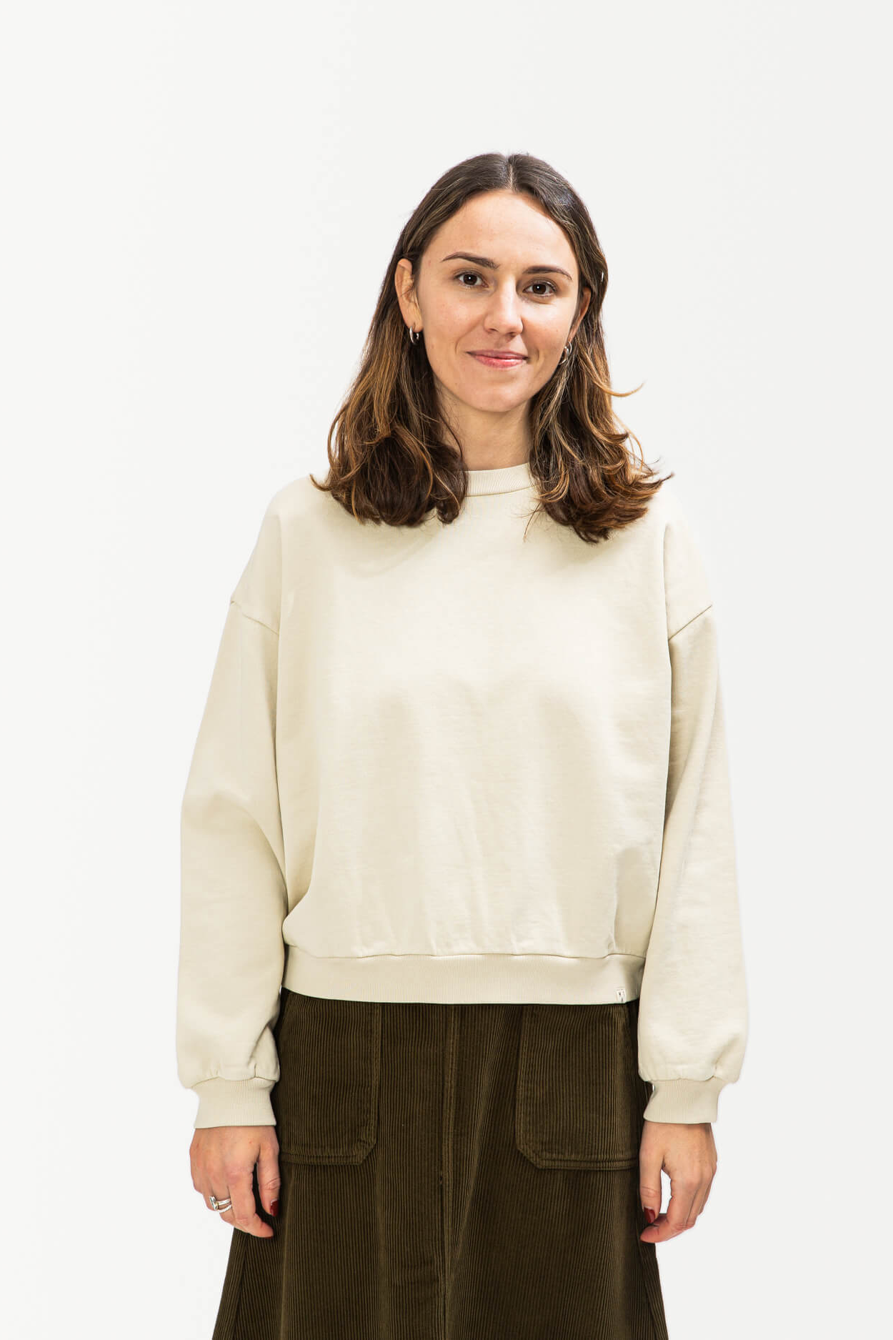 Image of MATONA dames vegan Sweatshirt Licht Crème