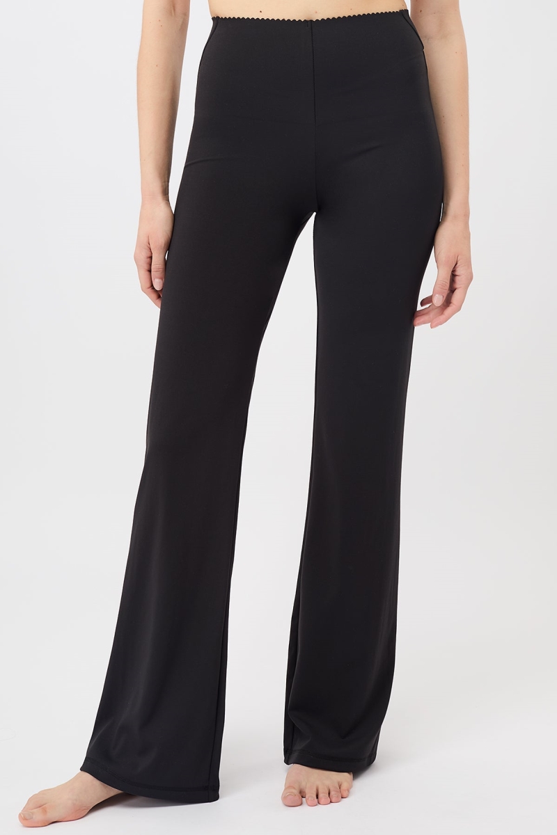 Mandala Damen vegan Hose Flared Workout Schwarz
