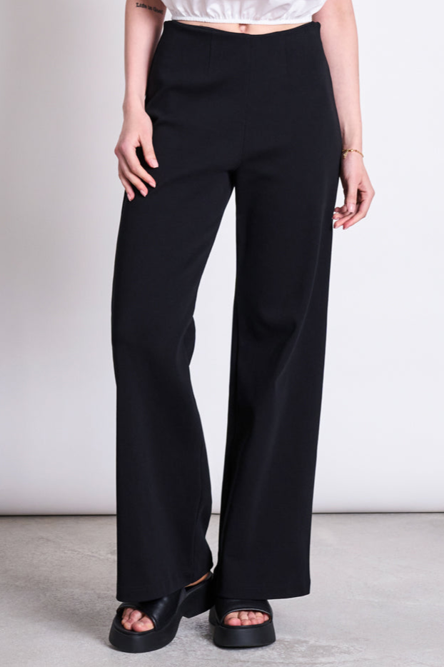 Image of JAN 'N JUNE dames vegan Broek Wijd Kohra Zwart