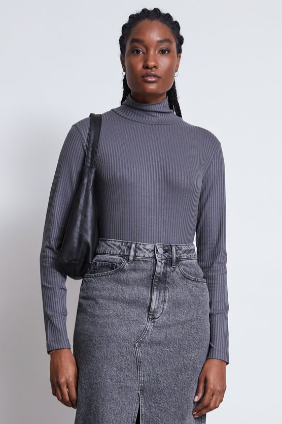 Image of JAN 'N JUNE dames vegan Coltrui Lyocell Mio Donkergrijs