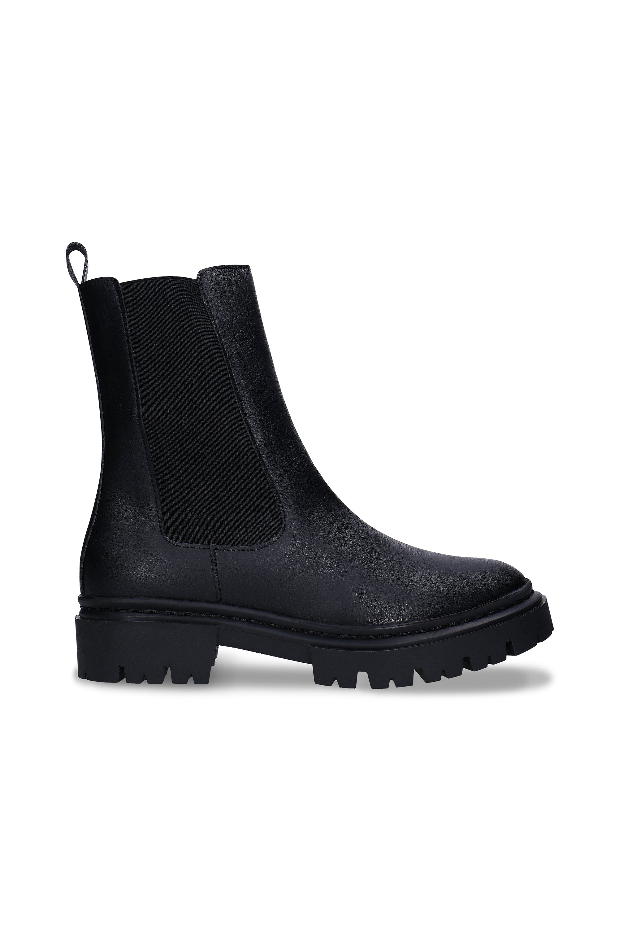 NAE Damen vegan Stiefel Vikky Veganes Ã–ko-Leder Schwarz