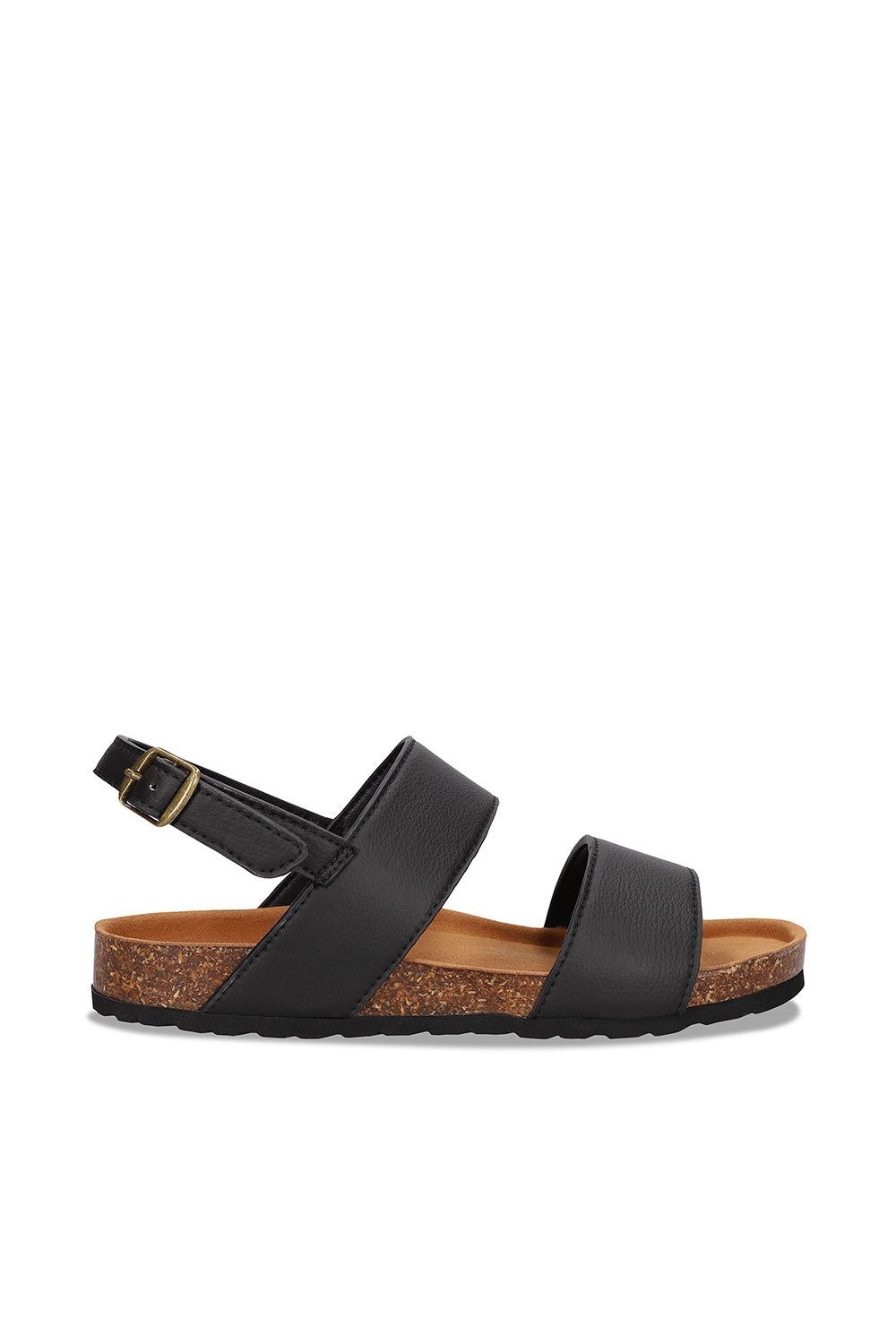 NAE Herren vegan Sandalen Mak Veganes Ã–ko-Leder Schwarz