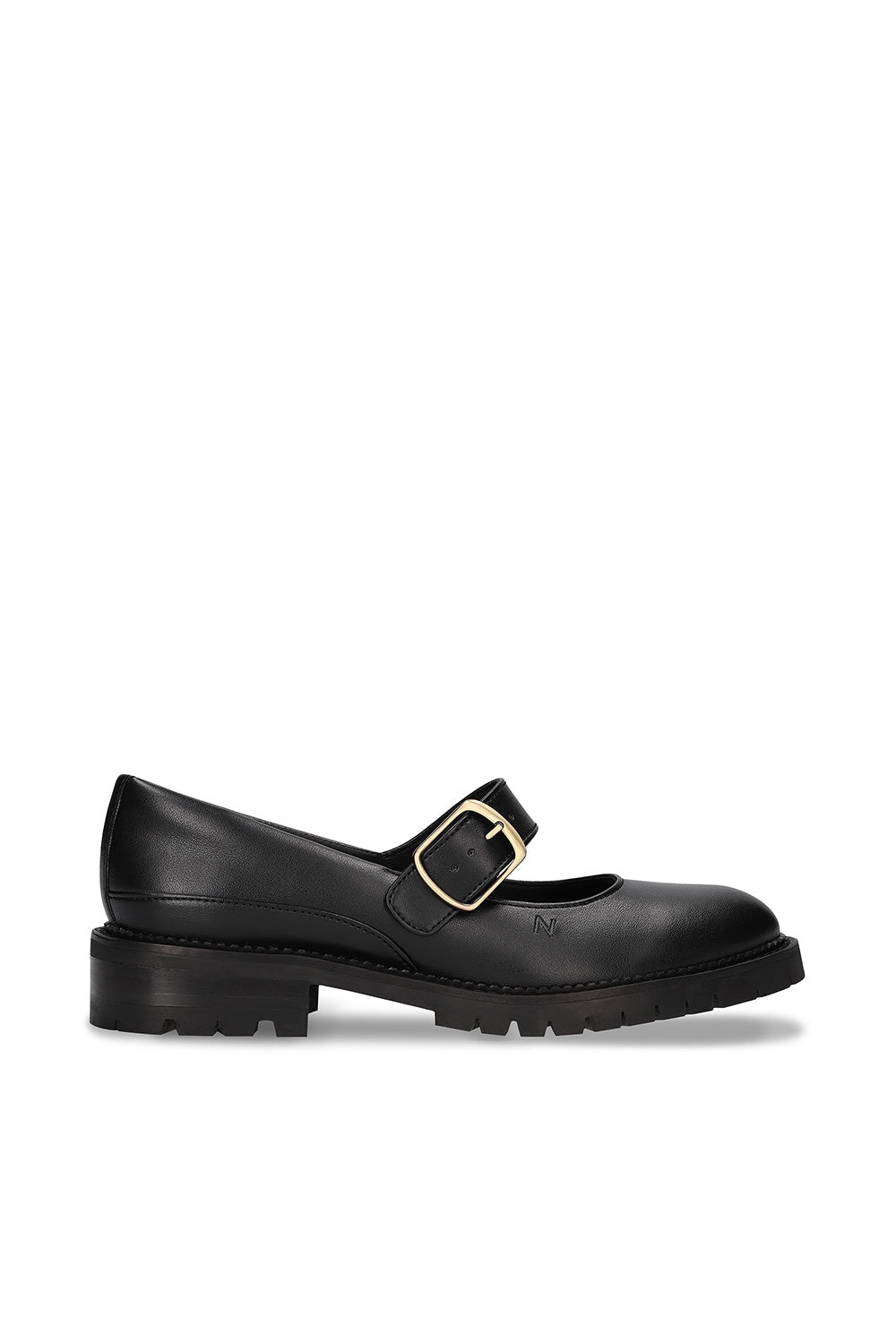 NAE Damen vegan Slipper Emisa Veganes Ã–ko-Leder Schwarz