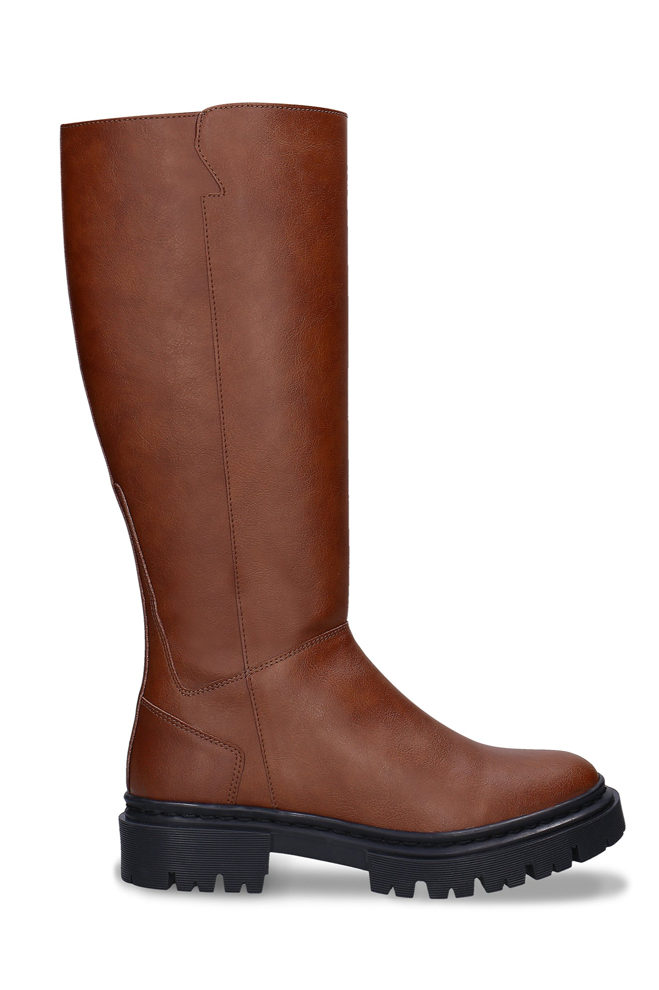 NAE Damen vegan Stiefel Aurora Veganes Öko-Leder Braun