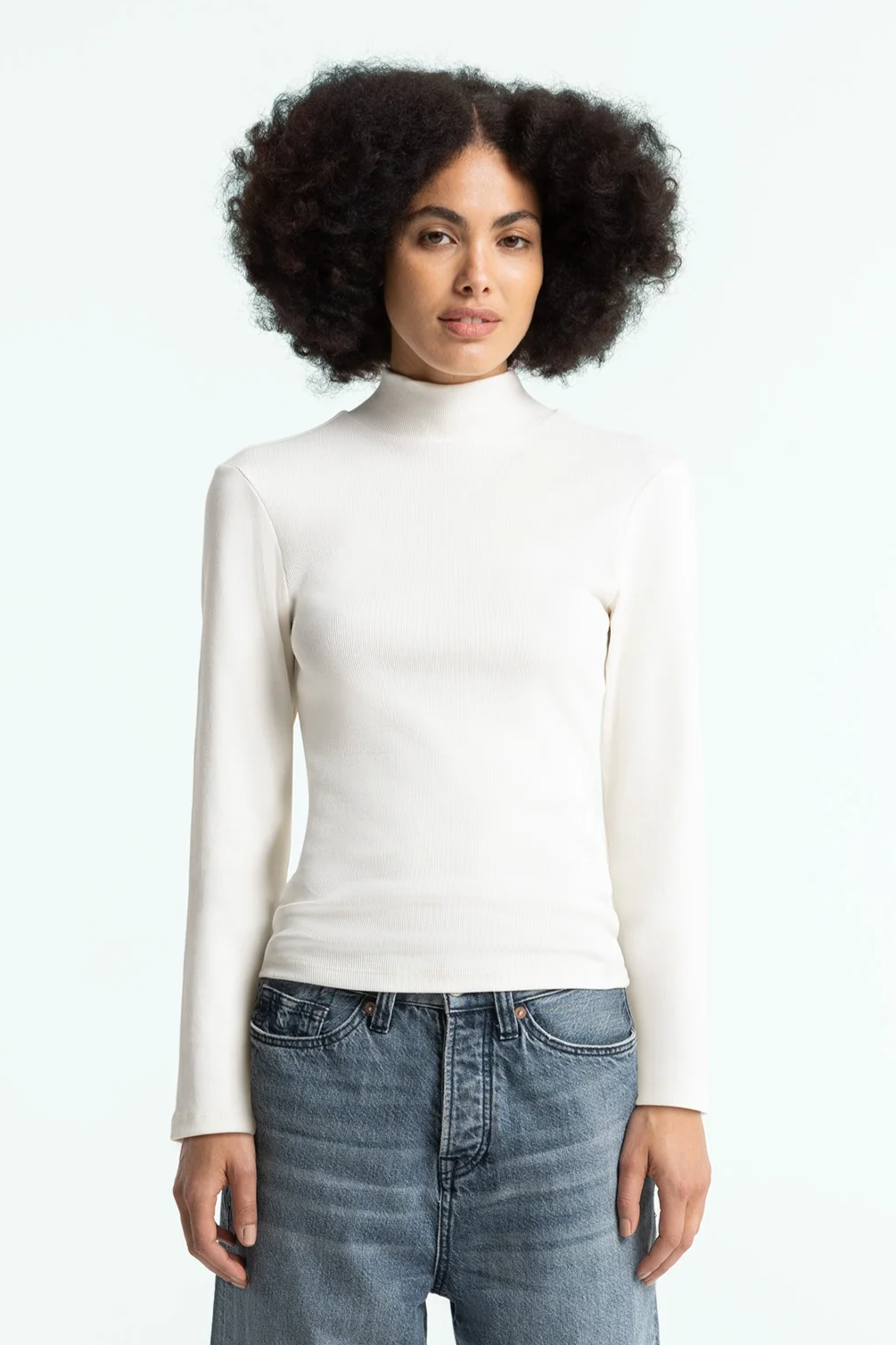 Image of Kings of Indigo dames vegan Top Jacobina Cloud Dancer Off White