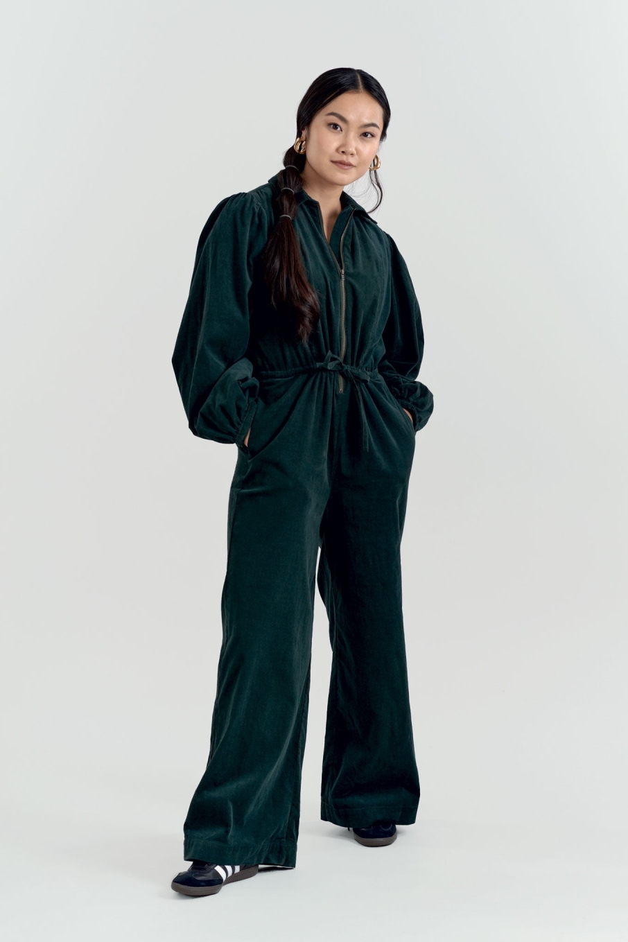 KOMODO Damen vegan Jumpsuit Kord Amrita Dark Marine