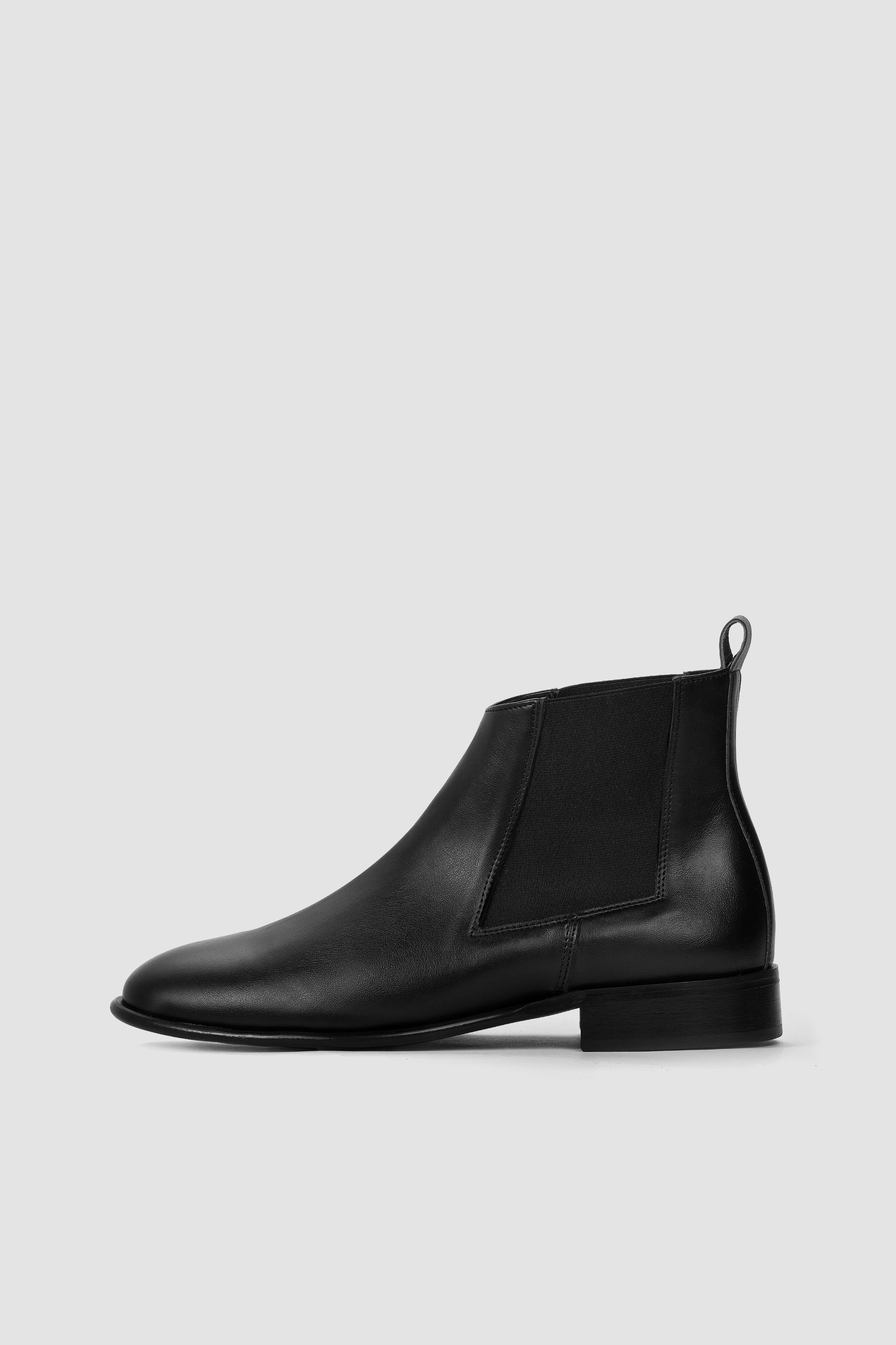 90780 - Damen vegan Chelsea Boots Flossy Schwarz