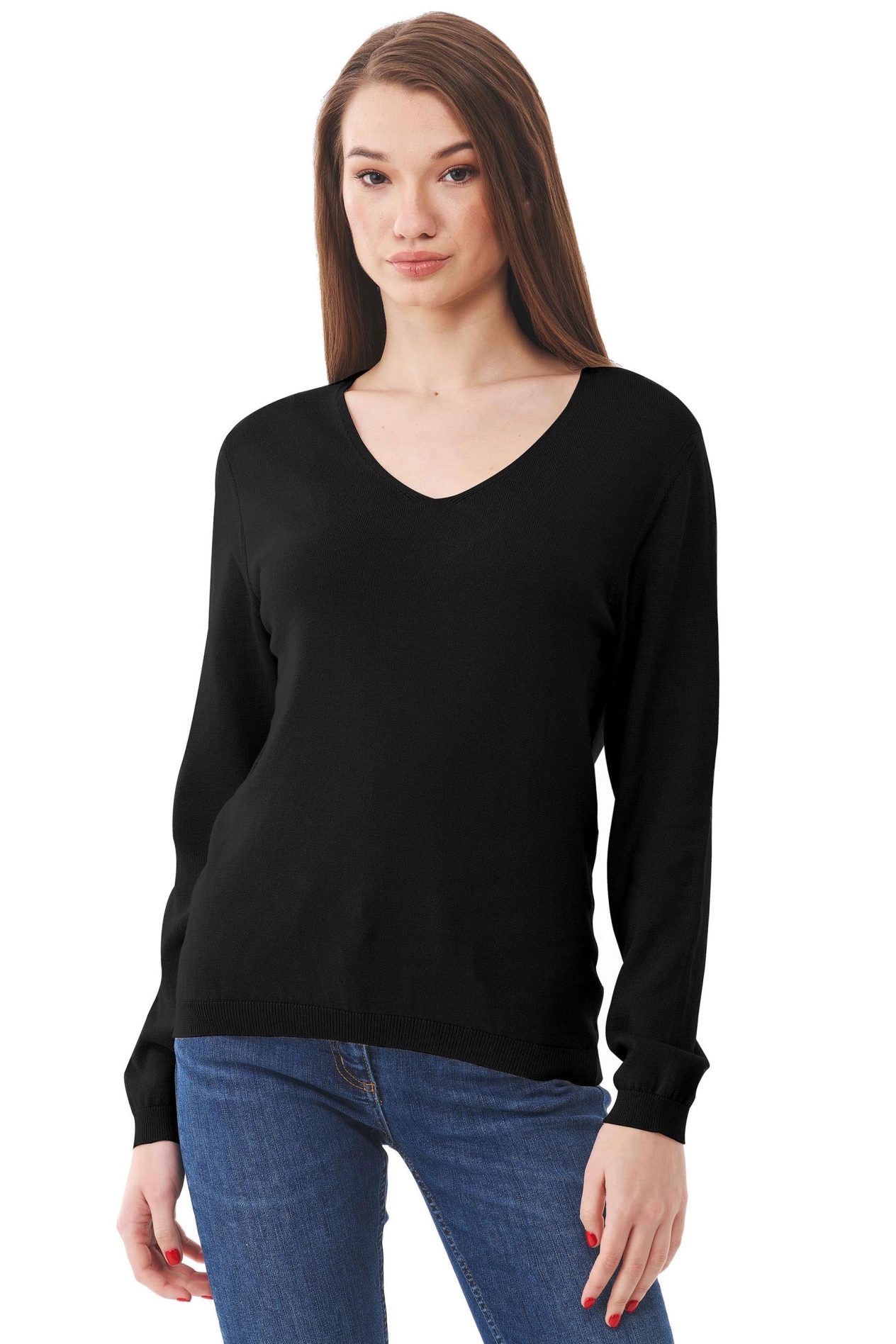 ORGANICATION Damen vegan Strickpullover Schwarz