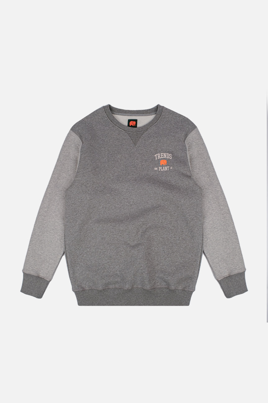 Image of Trendsplant mannen vegan Trui Beta College Mild Heather Grey