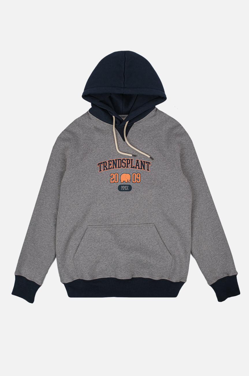 Trendsplant Herren vegan Hoodie Gamma College Mild Heather Grey
