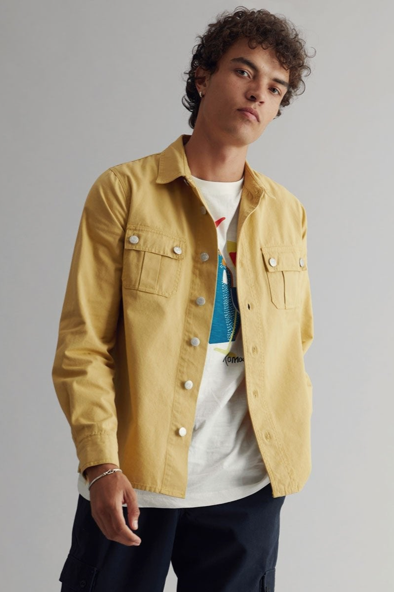 Image of KOMODO mannen vegan Overshirt Jean Zand