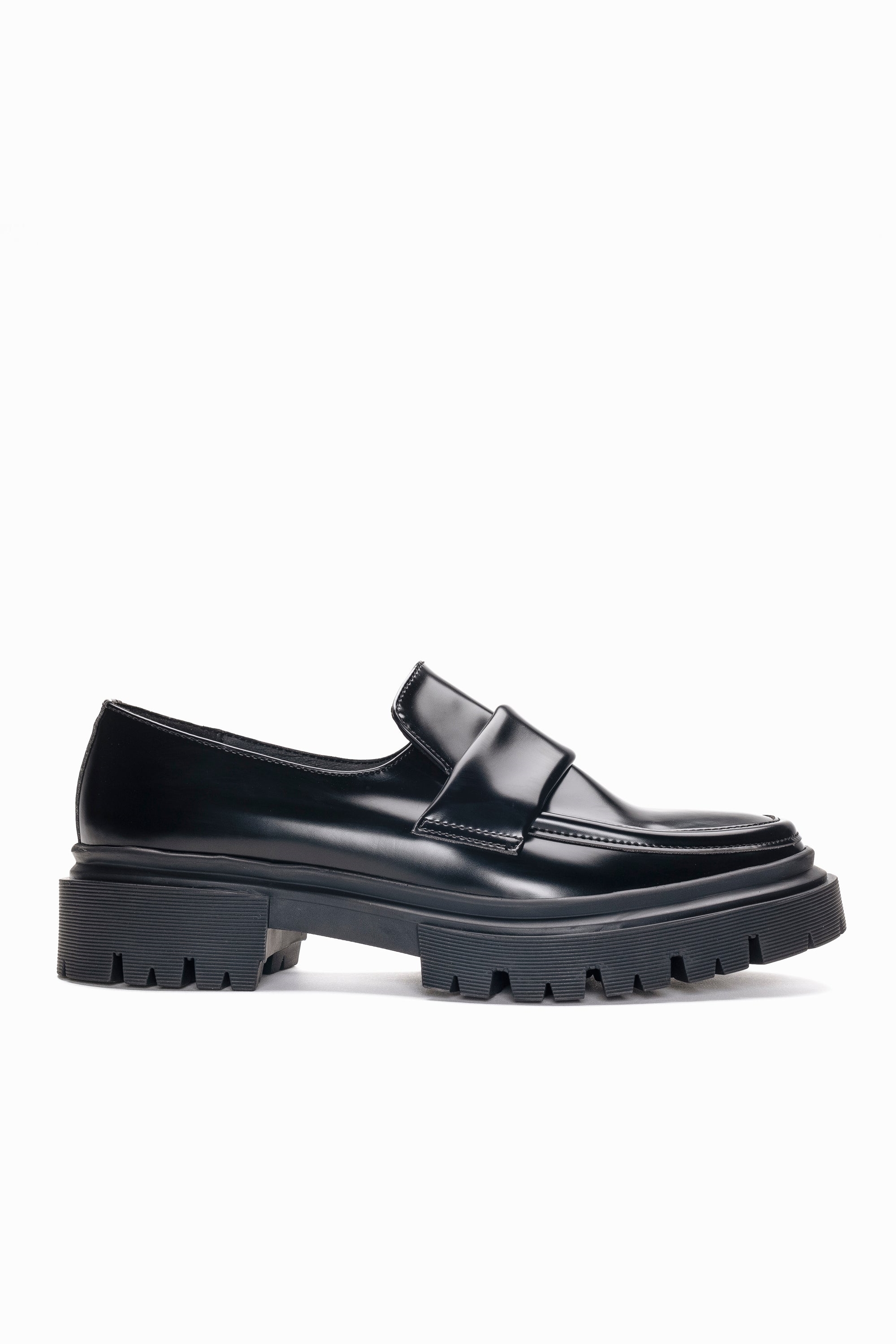 NAE Damen vegan Loafers Esel Schwarz
