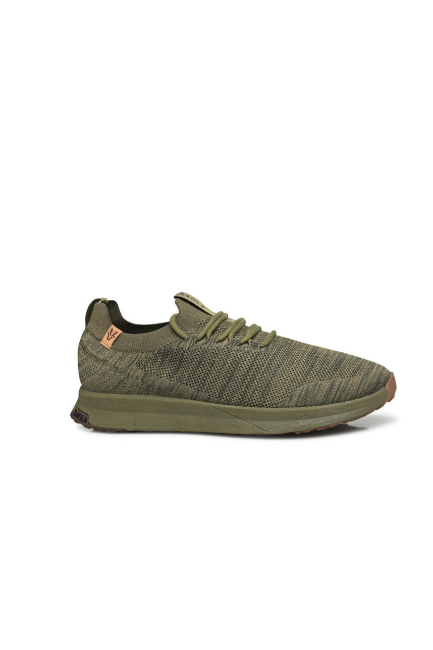 Image of SAOLA mannen vegan Sneakers Heren Tsavo 2.0 Waterproof Burnt Olive - Obsidian
