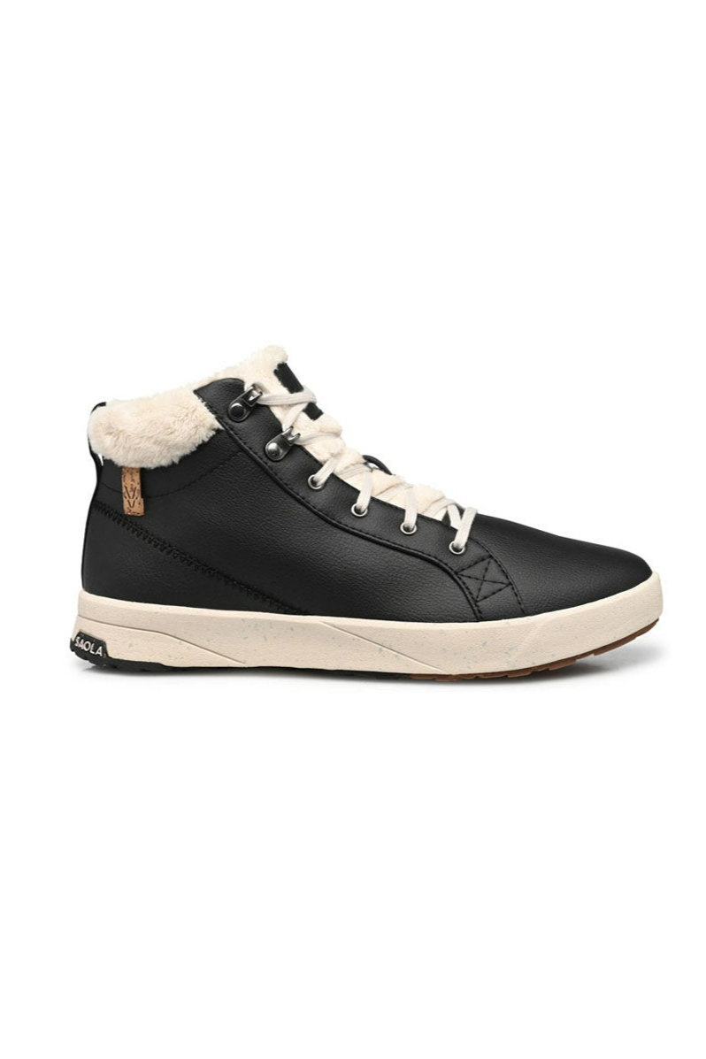 SAOLA Damen vegan Sneaker Damen Bergen Warm Schwarz