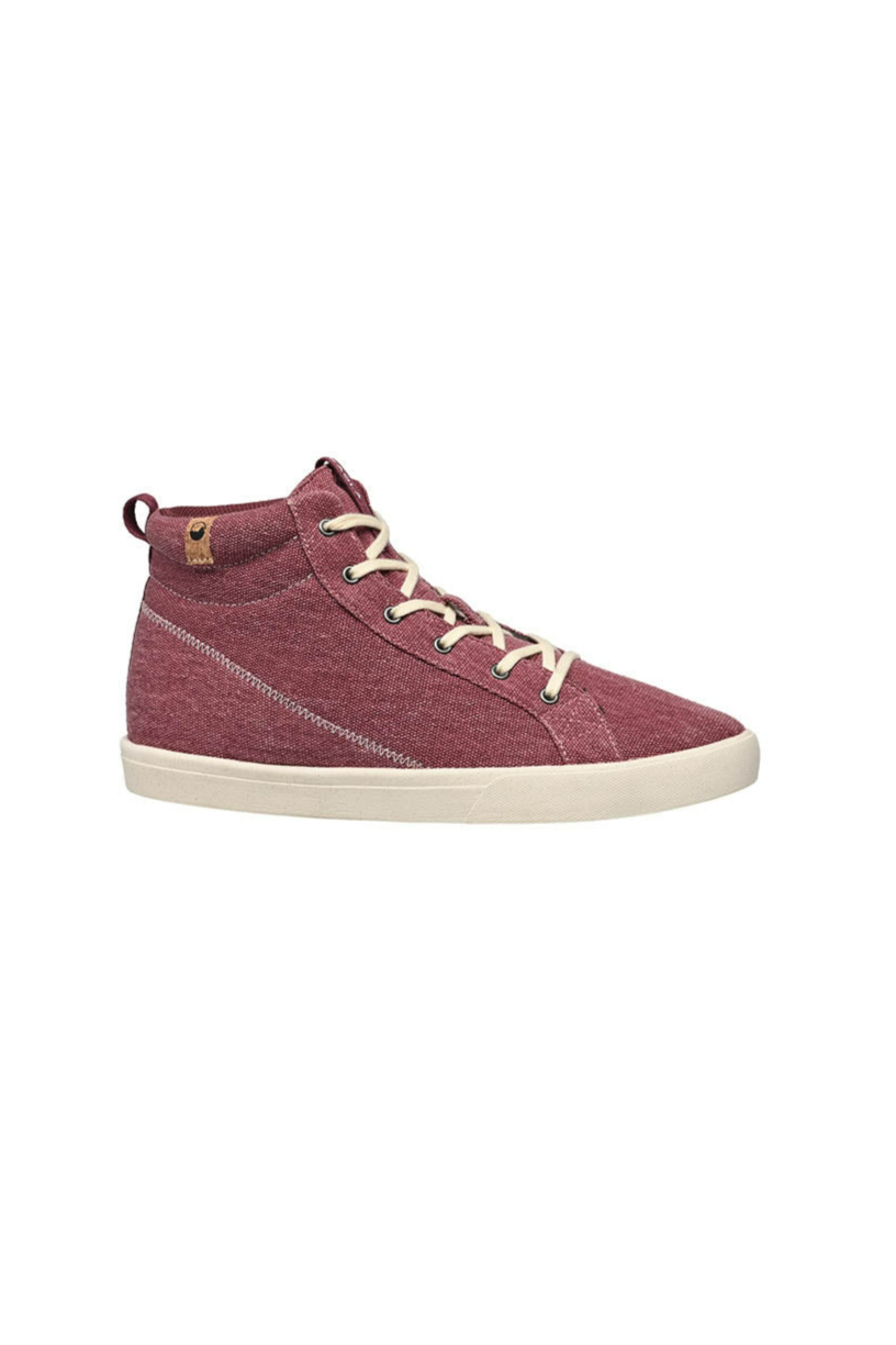 92234 - Damen vegan Sneaker Damen Wanaka Canvas Burgundy