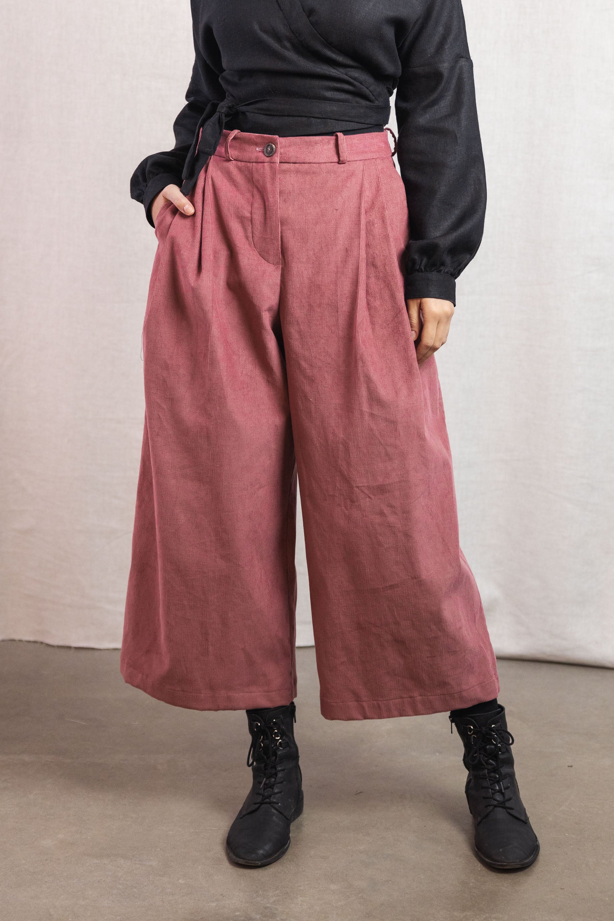 Image of Jyoti Fair Works dames vegan Culotte Awa Oudroze